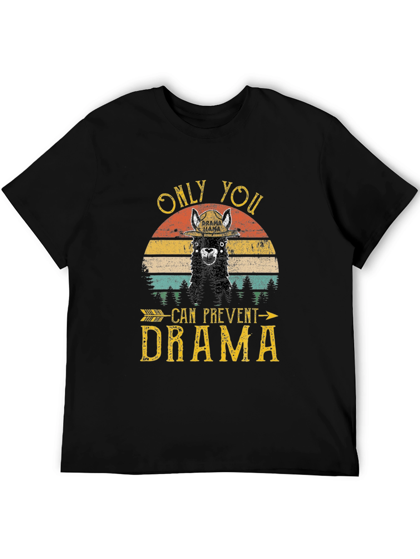 Drama Llama Graphic T-Shirt - Prevent Drama Tee