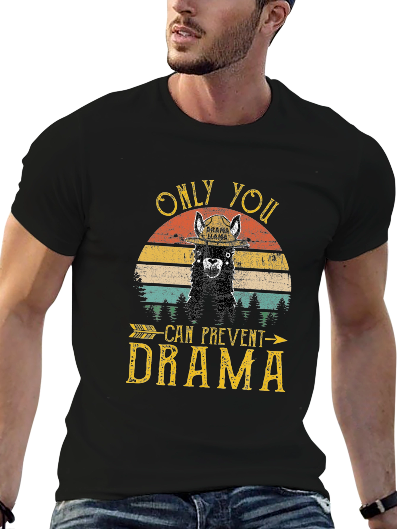Drama Llama Graphic T-Shirt - Prevent Drama Tee