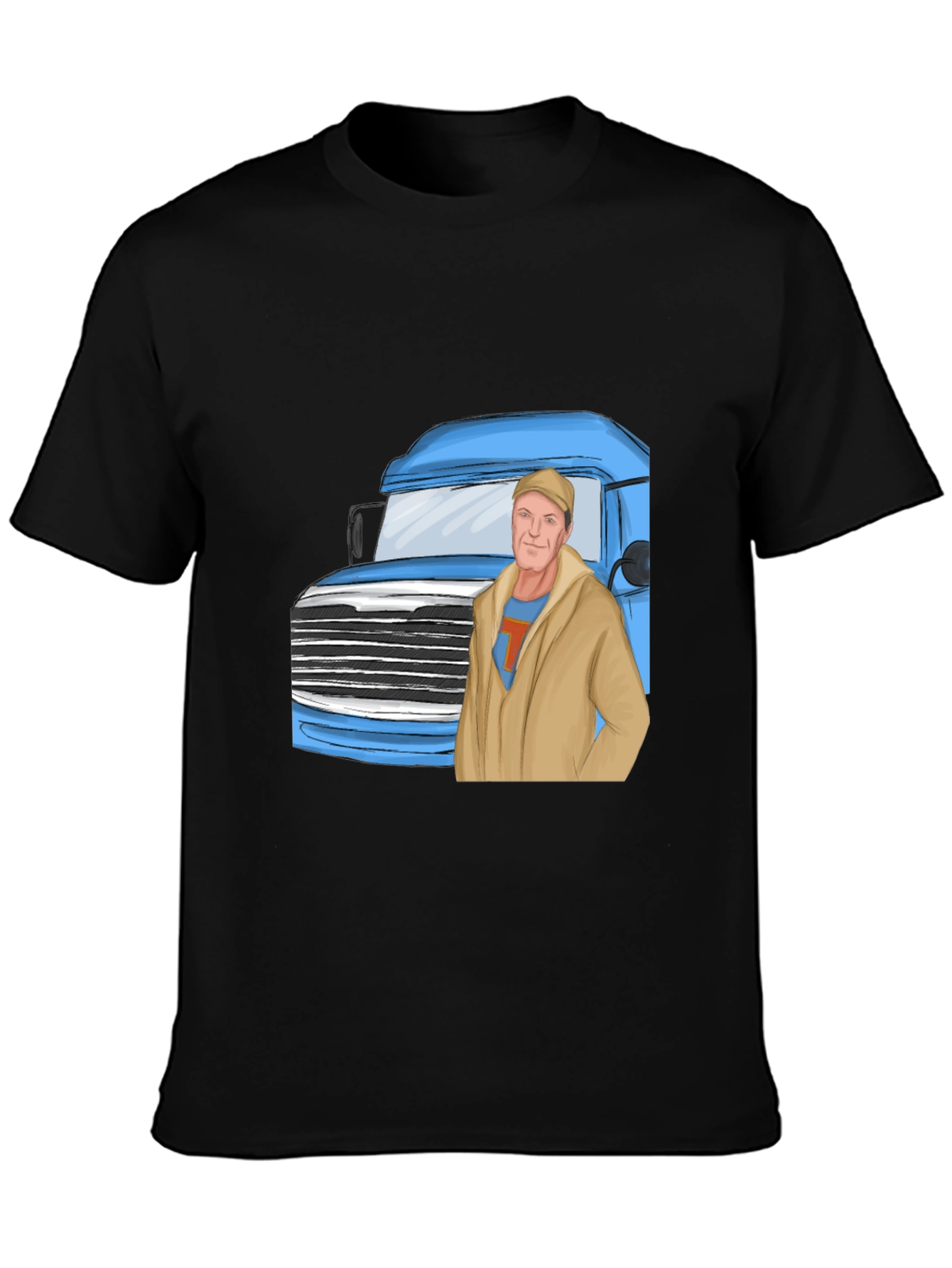 Trucker T-Shirt - Black