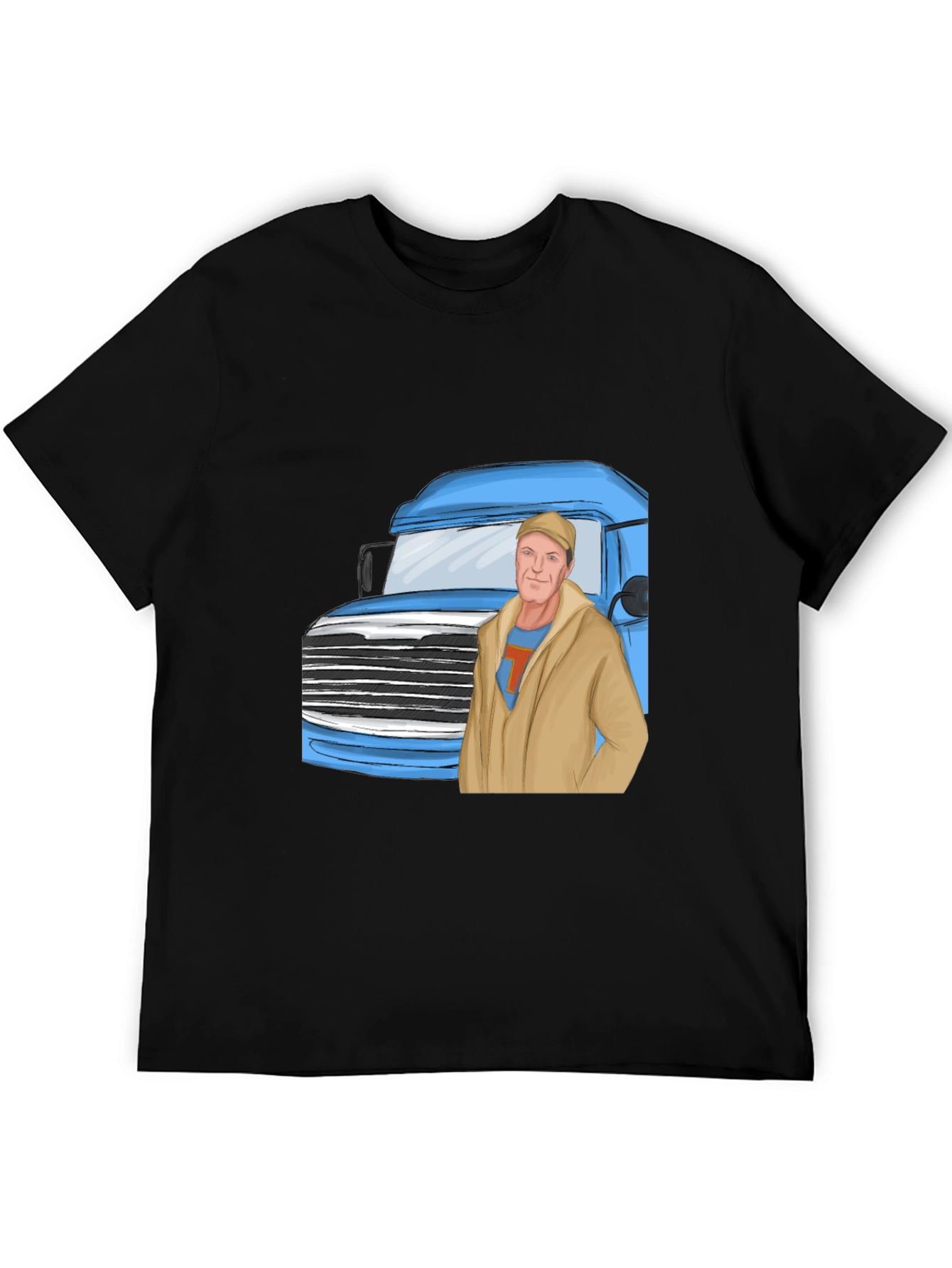 Trucker T-Shirt - Black