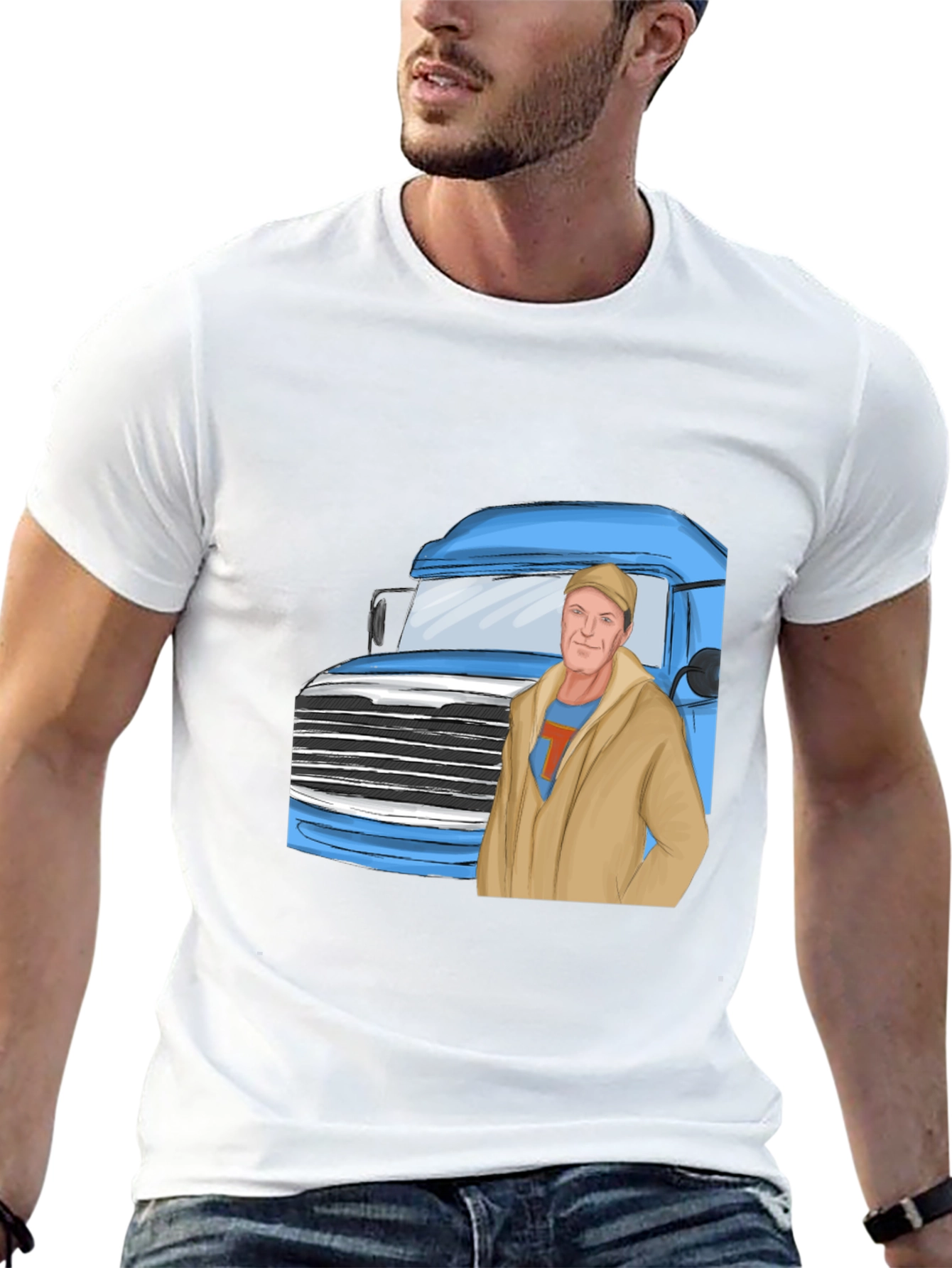 Trucker T-Shirt - Black