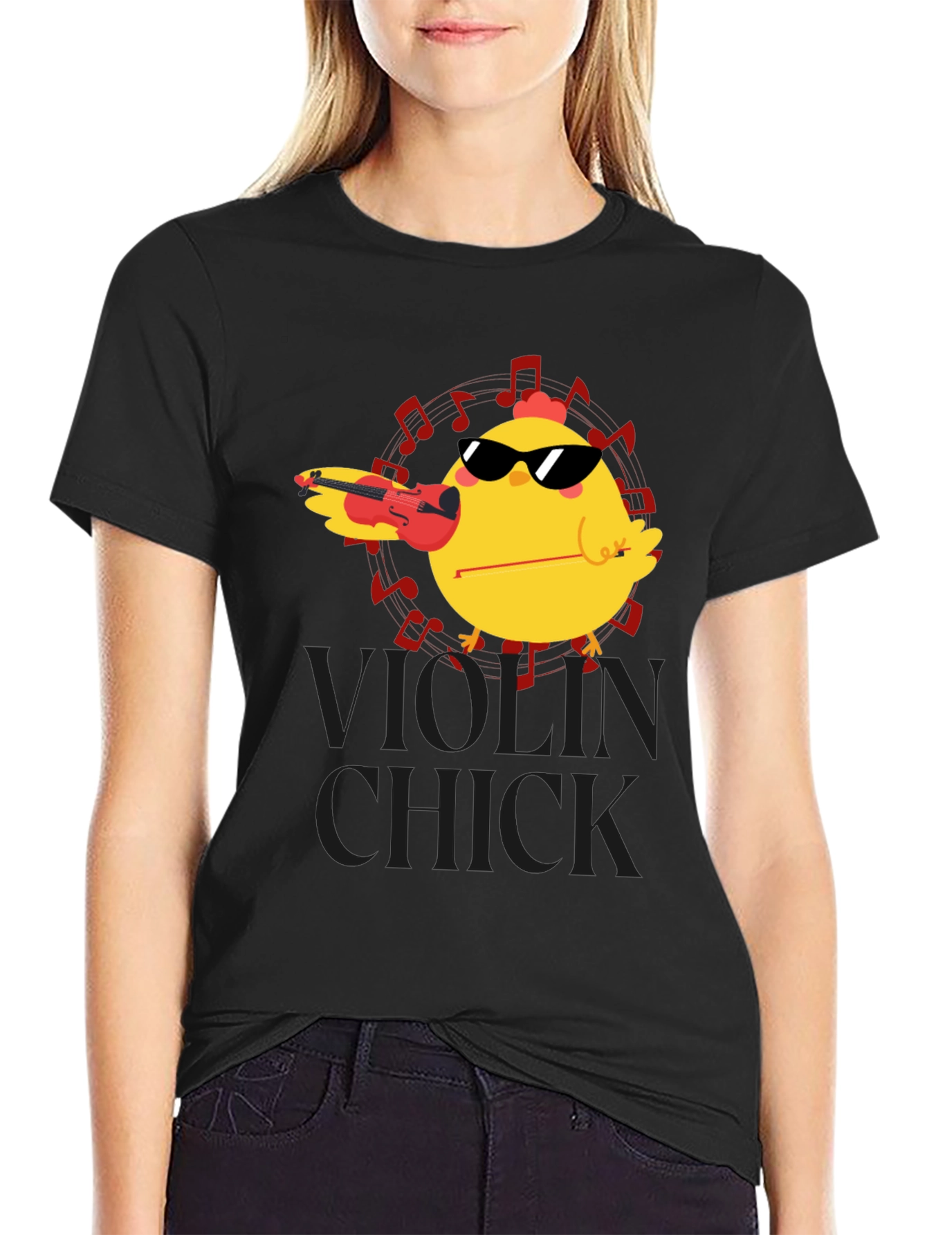 Violin Chick T-Shirt - Music Lover Tee