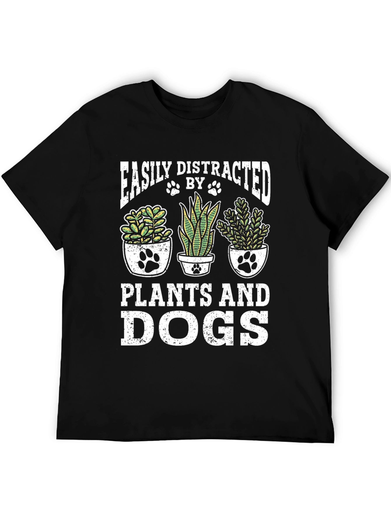 Easily Distracted by Plants and Dogs T-Shirt