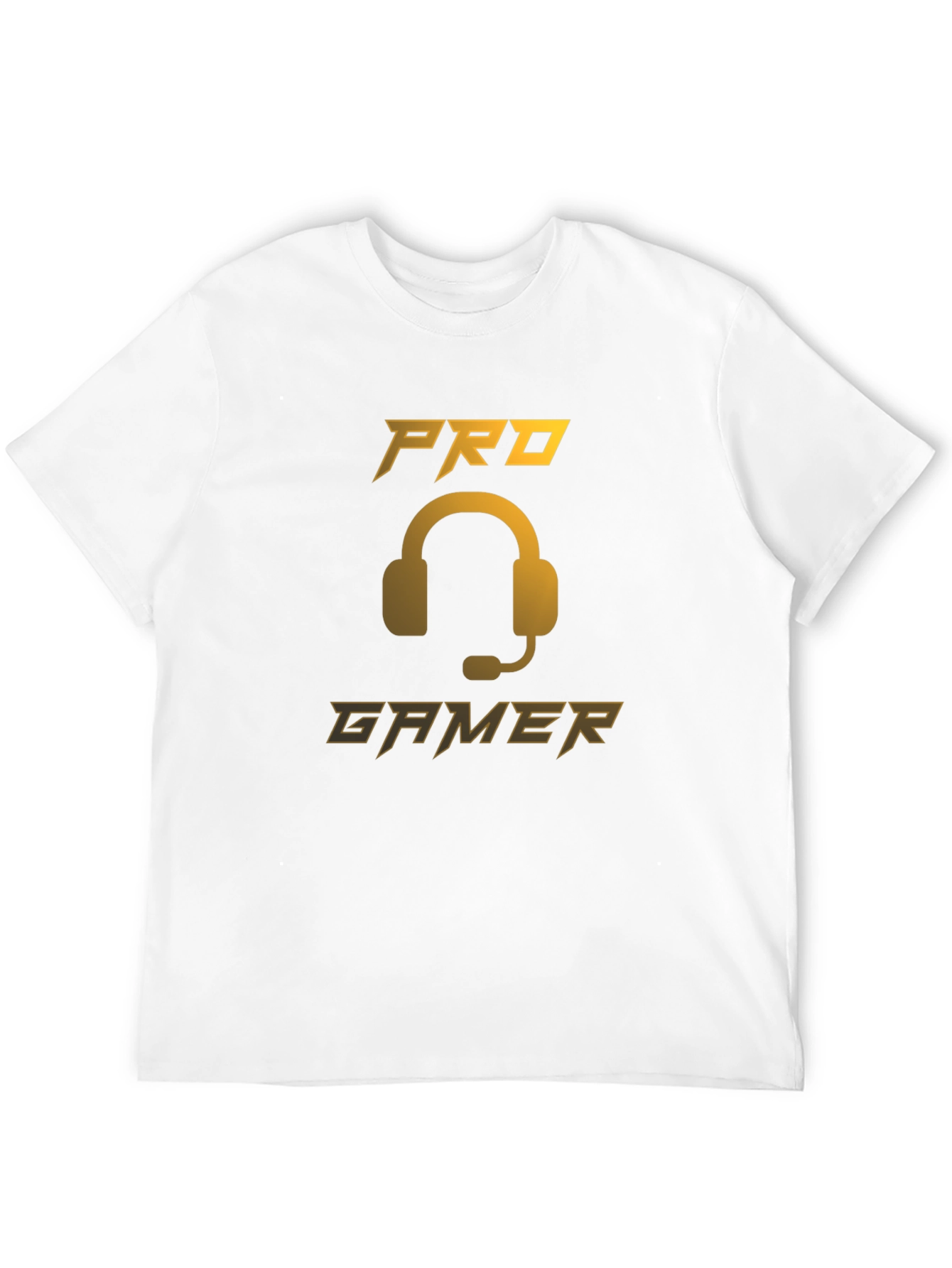 Pro Gamer Black T-Shirt - Gaming Headset Design