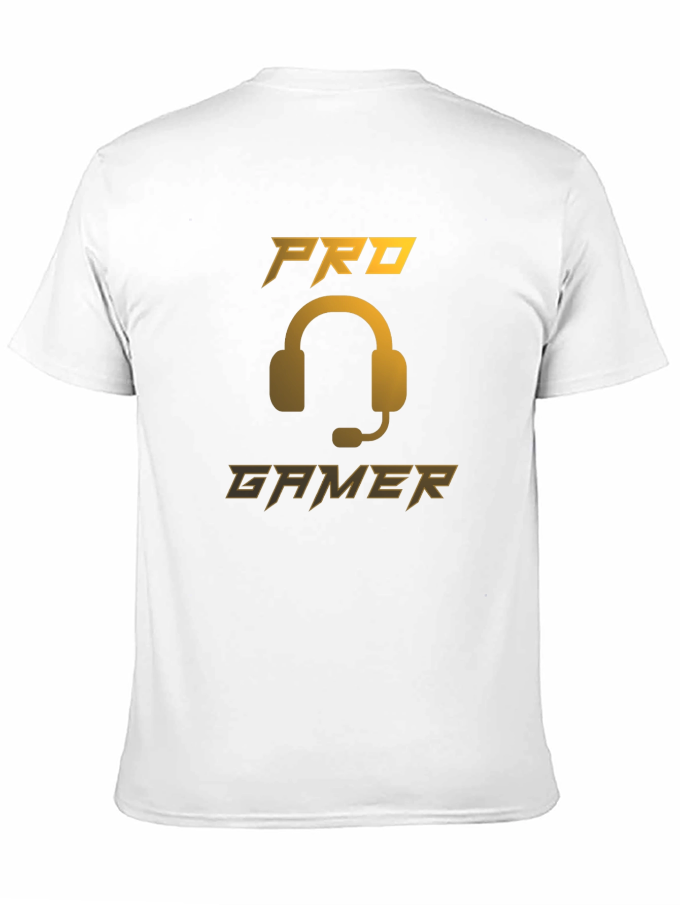 Pro Gamer Black T-Shirt - Gaming Headset Design