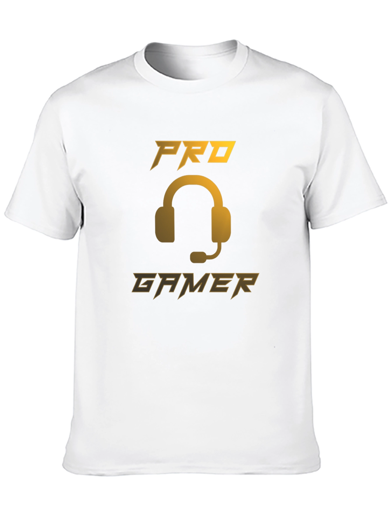 Pro Gamer Black T-Shirt - Gaming Headset Design