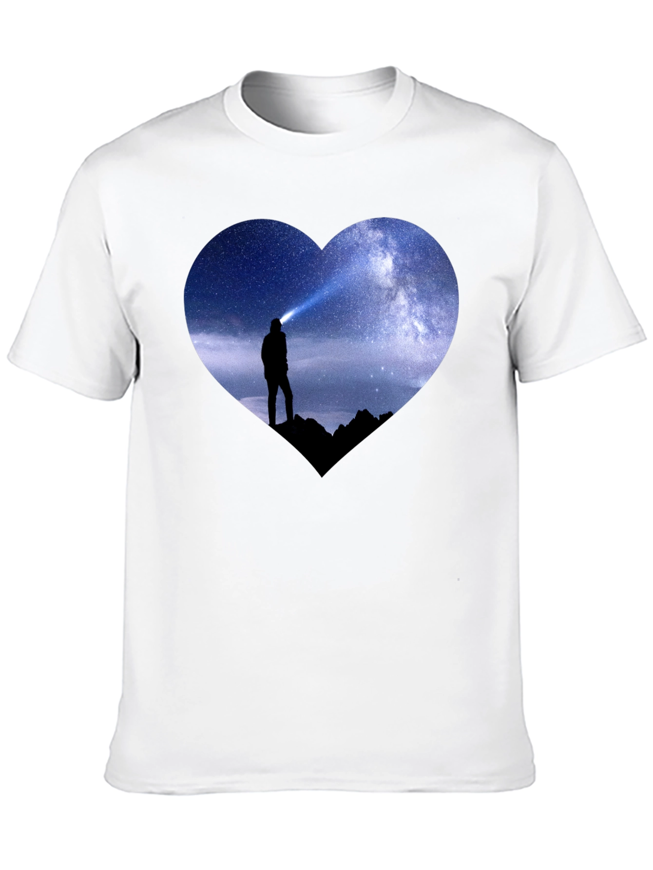 Starry Heart Explorer Black T-Shirt