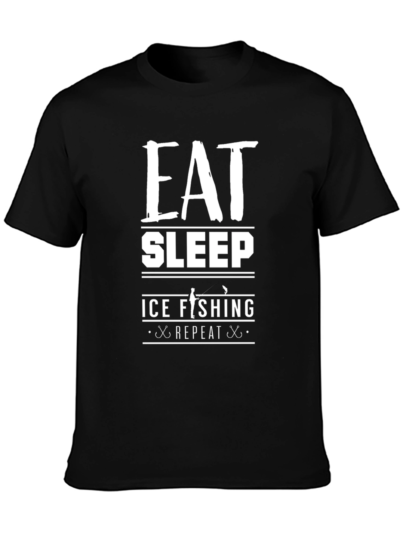 Eat Sleep Ice Fishing Repeat T-Shirt