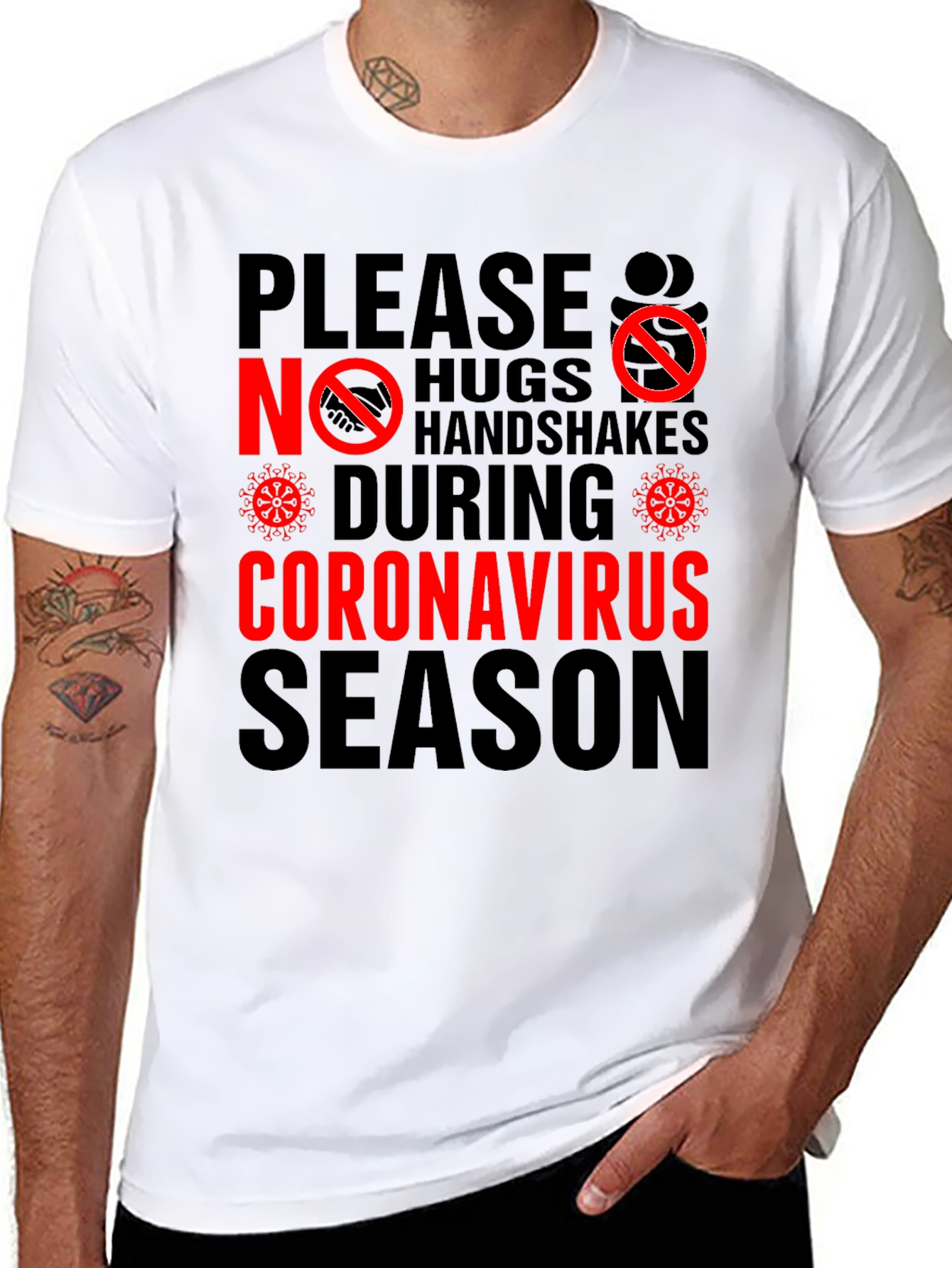 No Hugs No Handshakes T-Shirt