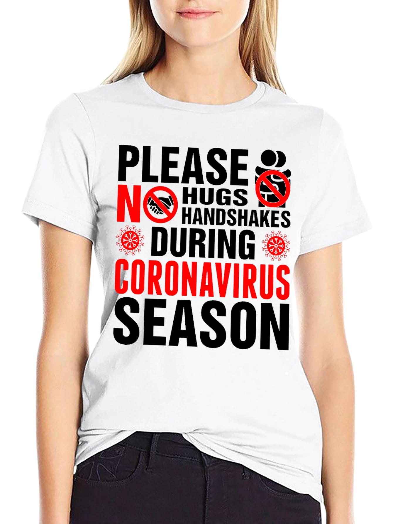 No Hugs No Handshakes T-Shirt