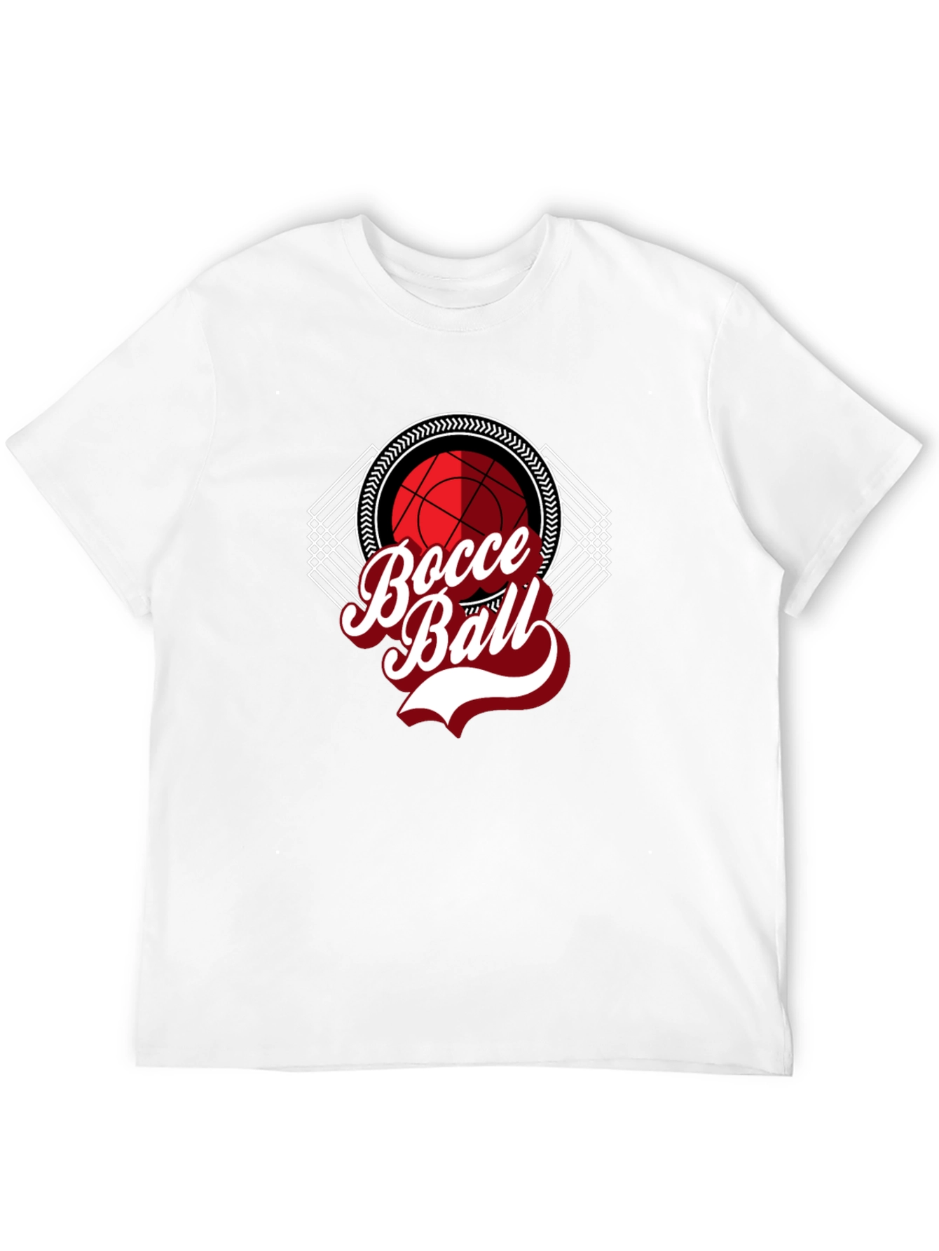 Bocce Ball Graphic Tee - Black Cotton T-Shirt