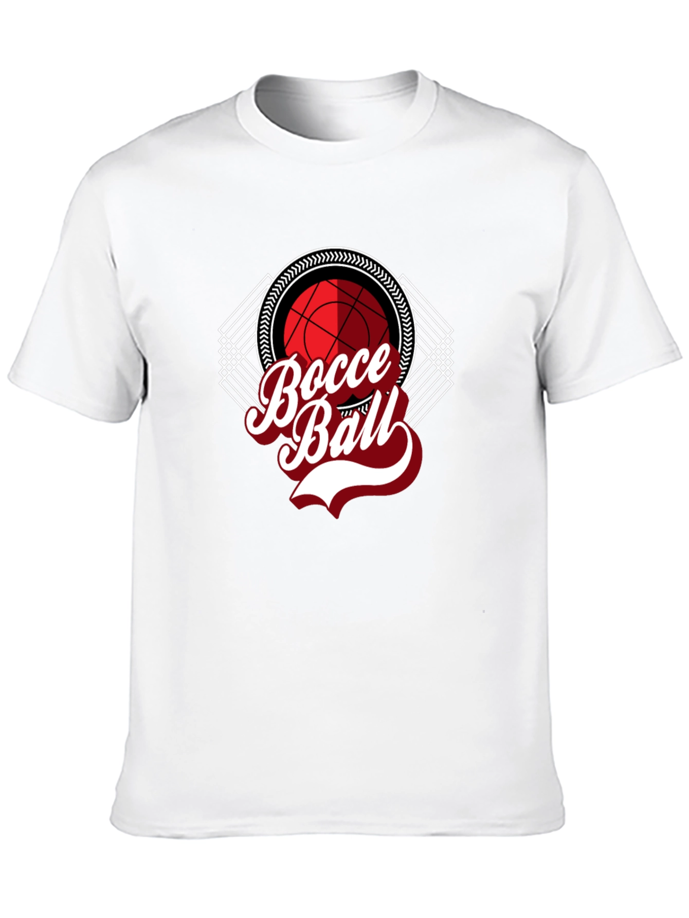 Bocce Ball Graphic Tee - Black Cotton T-Shirt