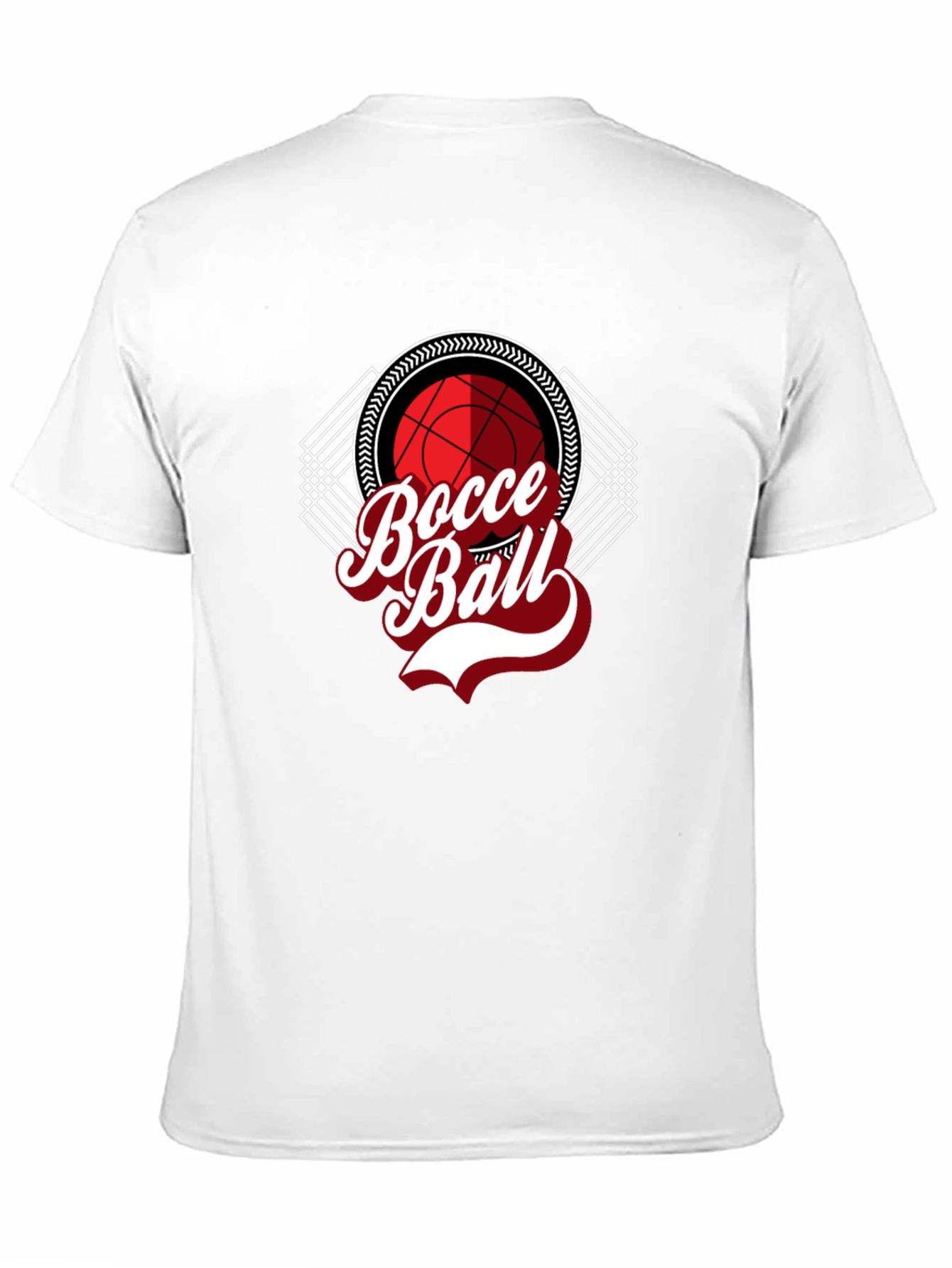 Bocce Ball Graphic Tee - Black Cotton T-Shirt