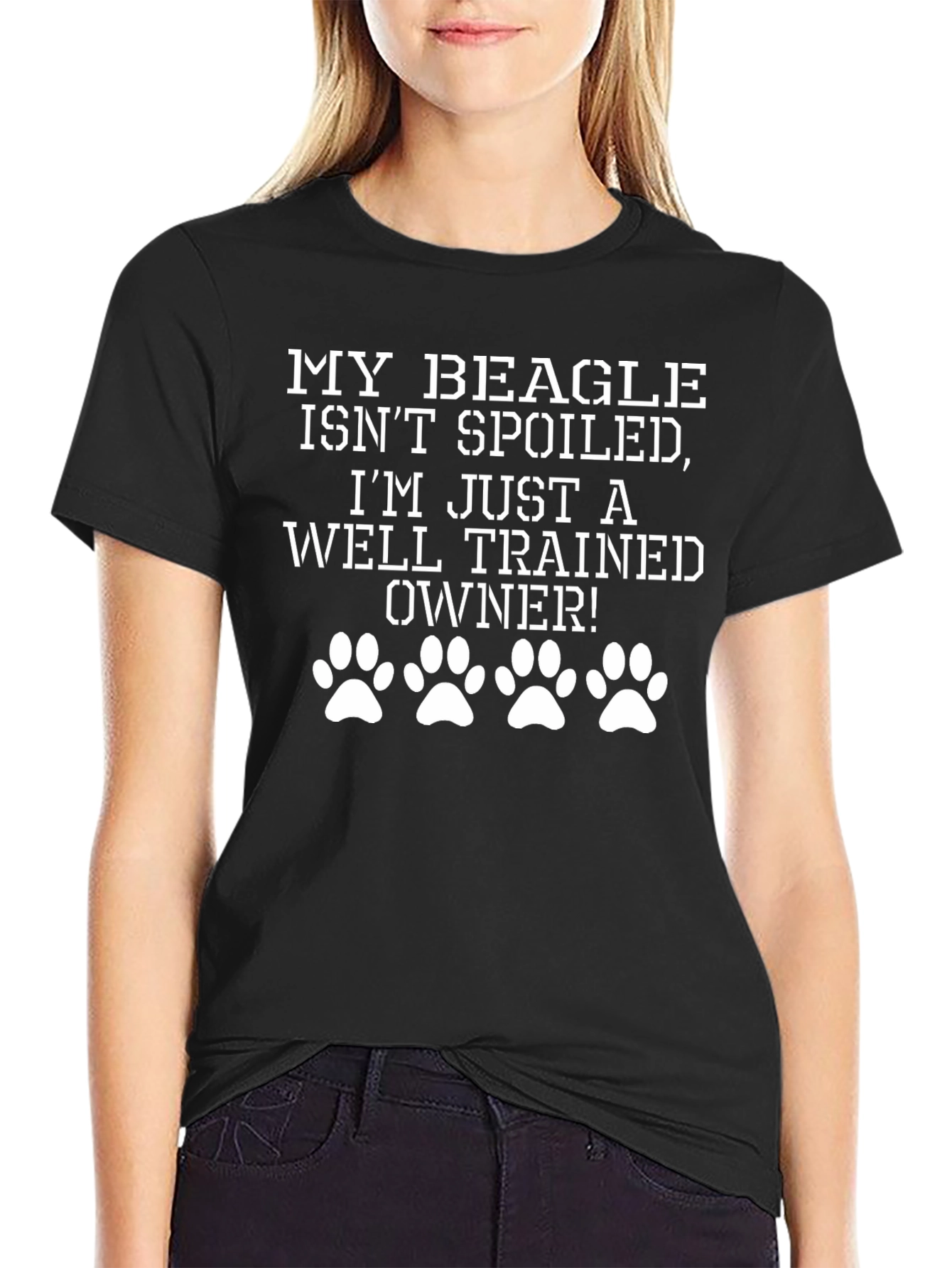 Funny Beagle Owner T-Shirt - Well Trained