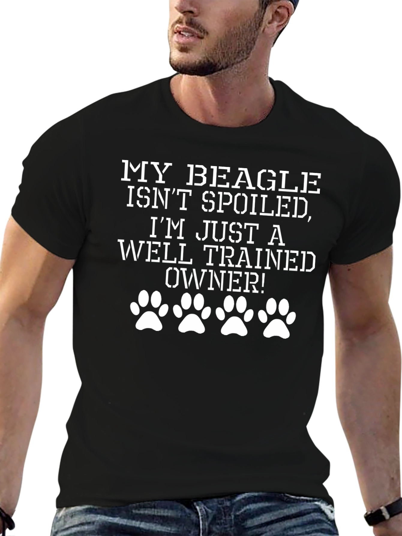 Funny Beagle Owner T-Shirt - Well Trained