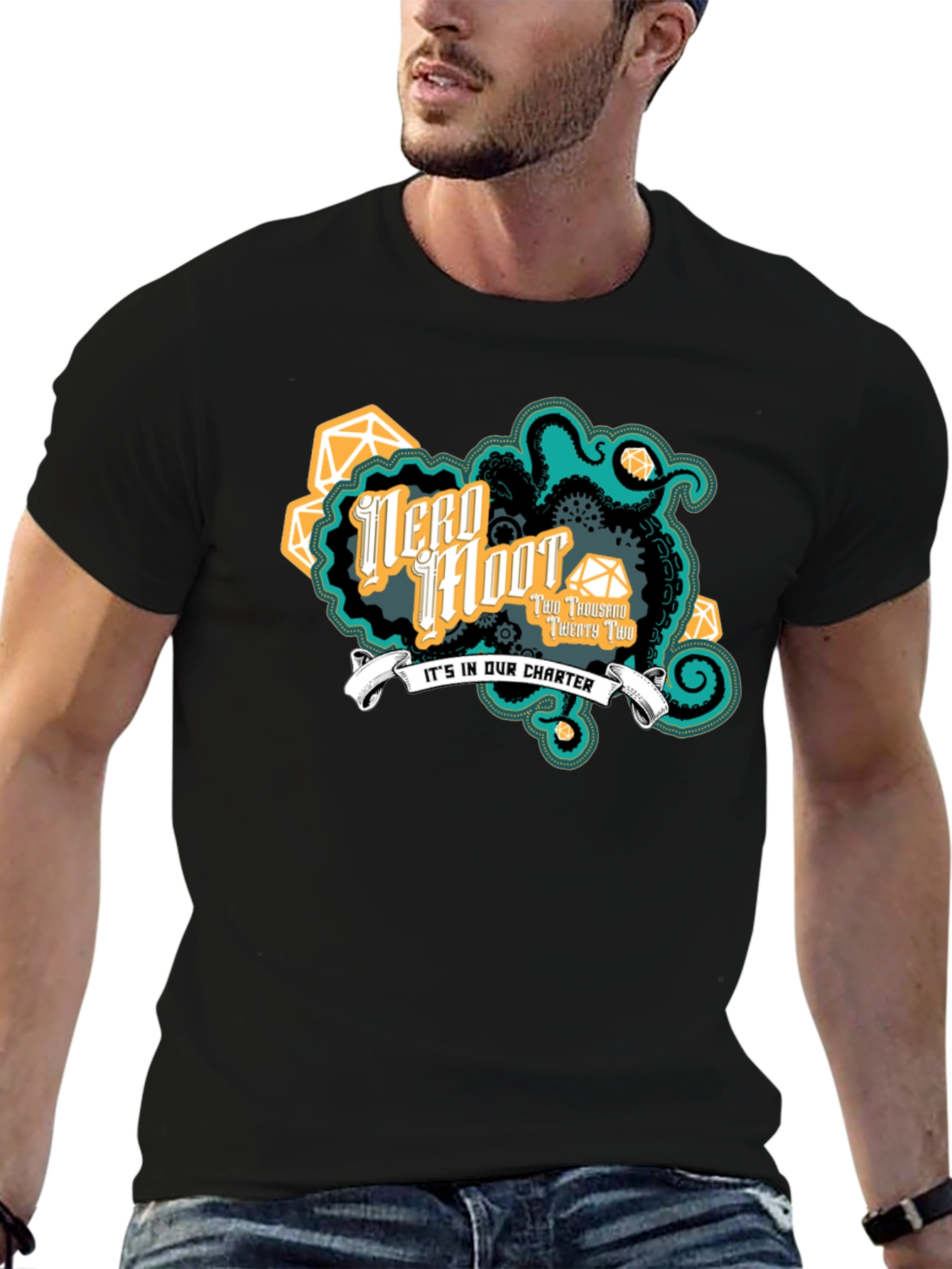 Nerd Iffoot Black T-Shirt