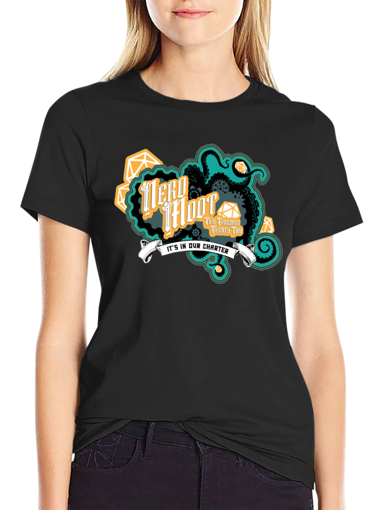 Nerd Iffoot Black T-Shirt