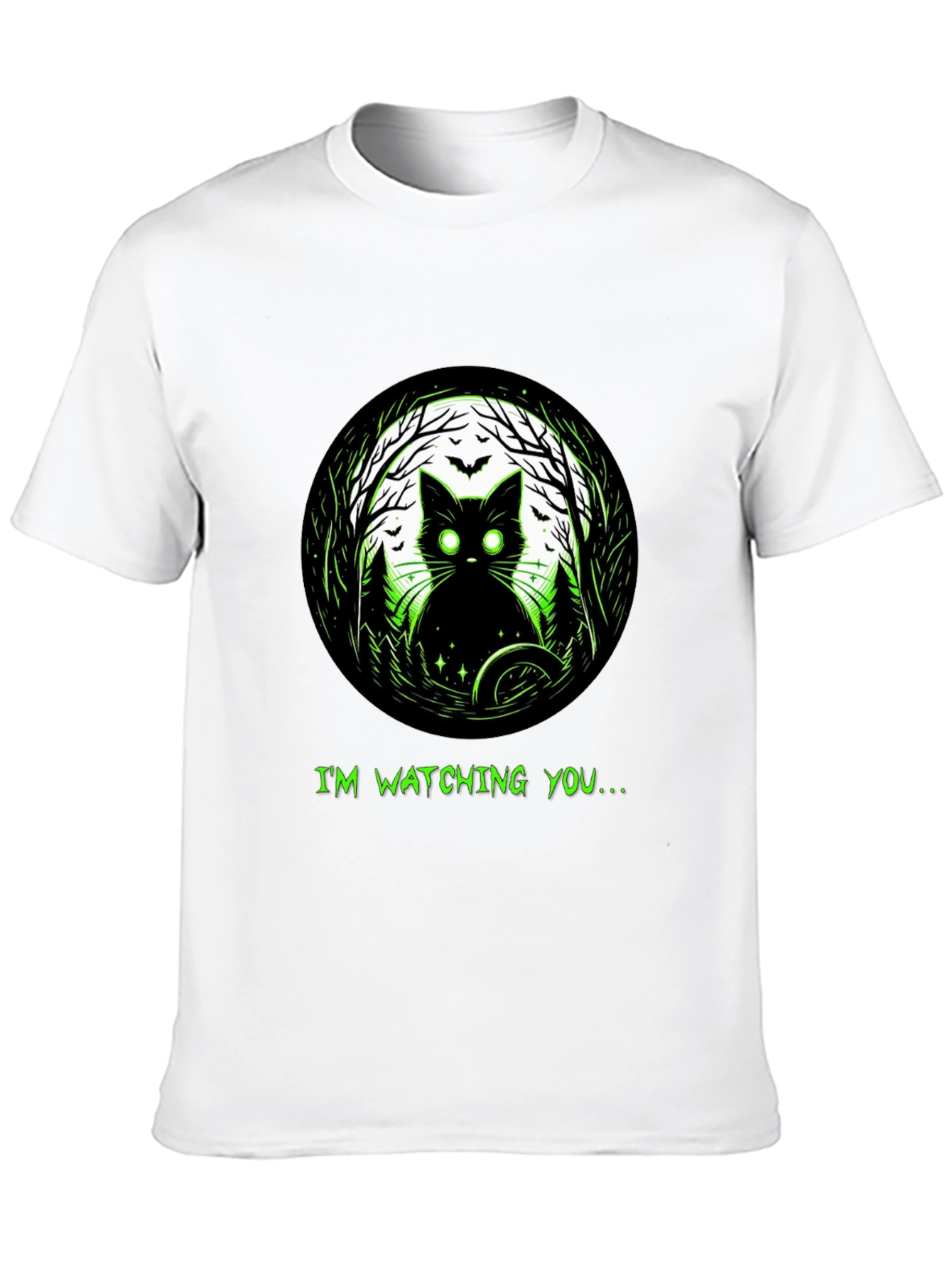 Im Watching You Black Cat T-Shirt