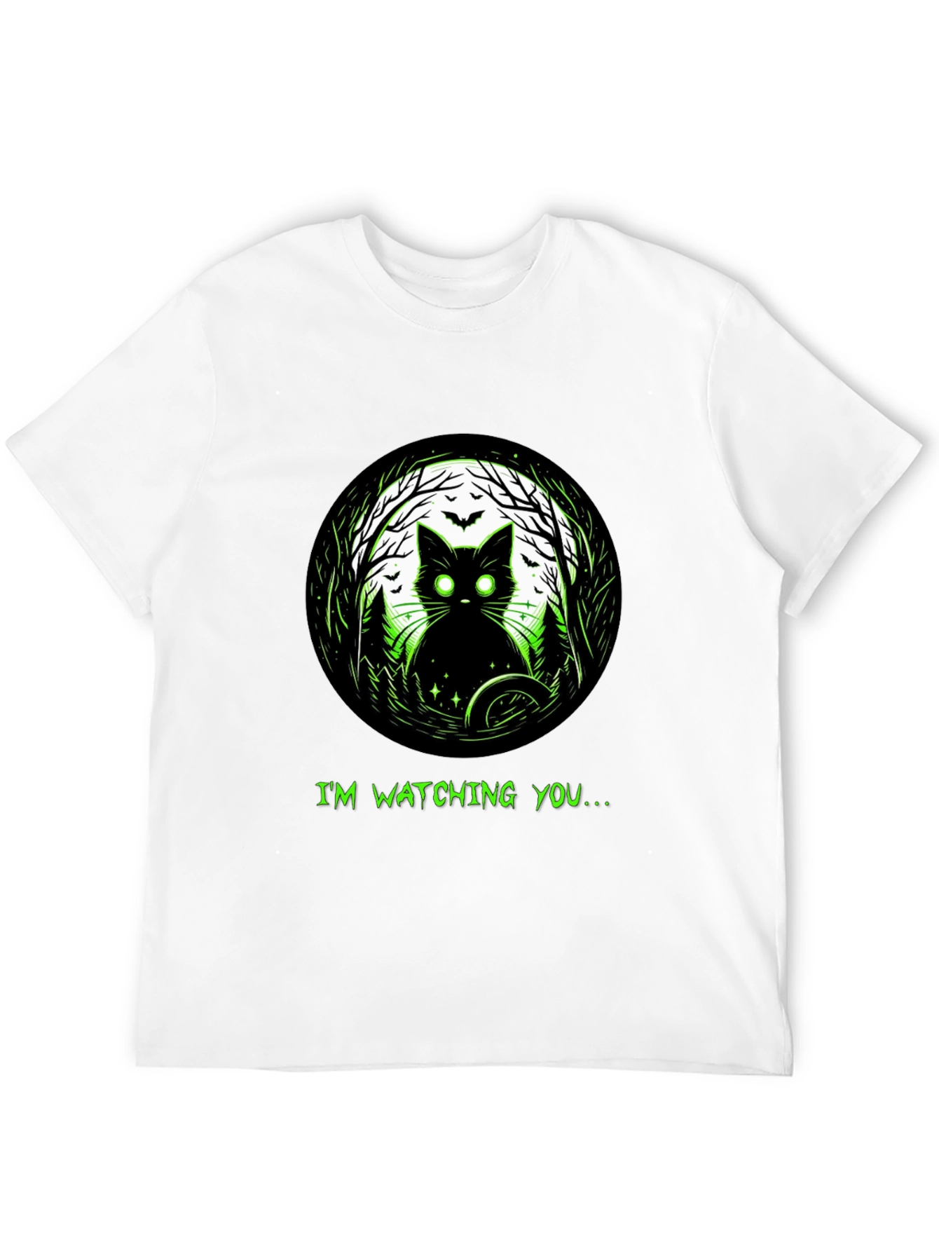 Im Watching You Black Cat T-Shirt