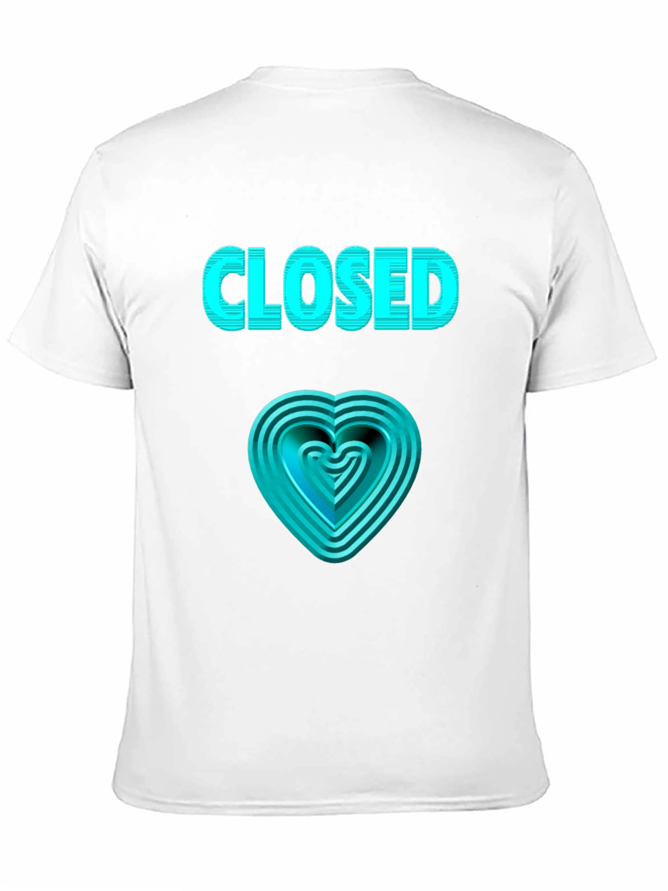 Closed Heart Graphic Tee - Unique Design