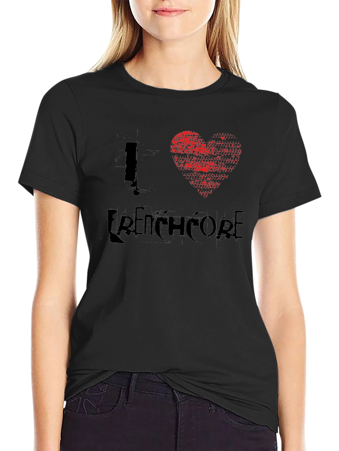 I Heart Frenchcore Black Graphic Tee