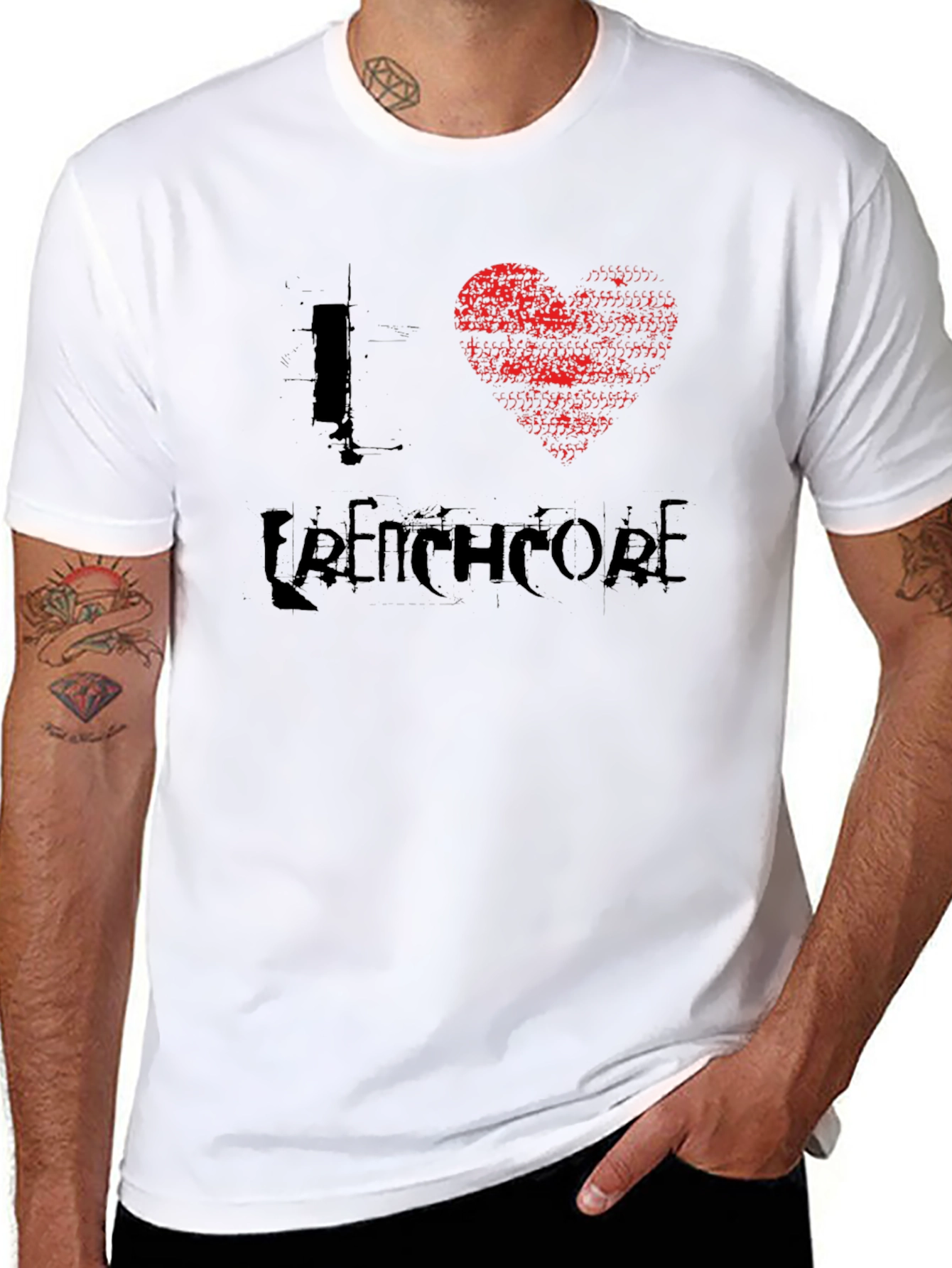 I Heart Frenchcore Black Graphic Tee