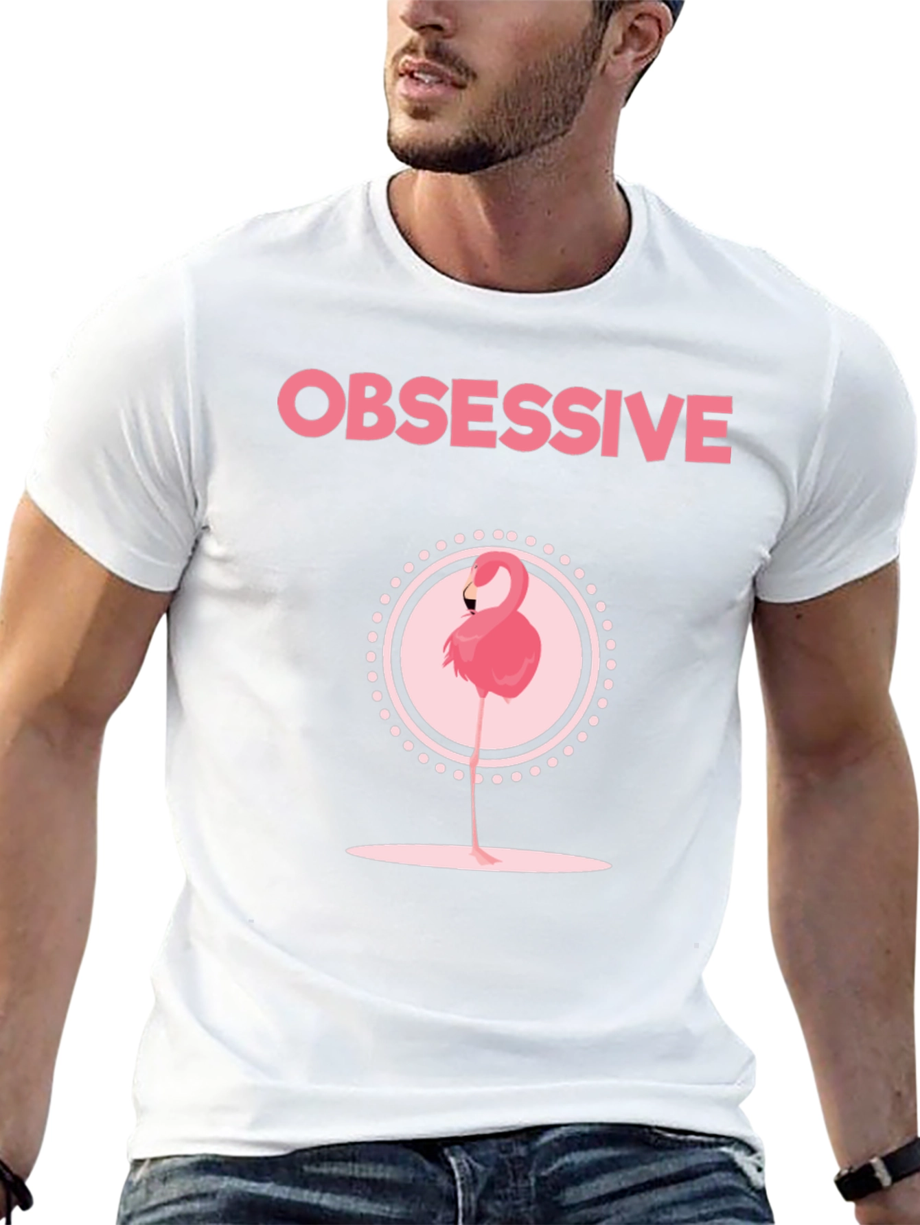 Obsessive Flamingo Graphic Tee
