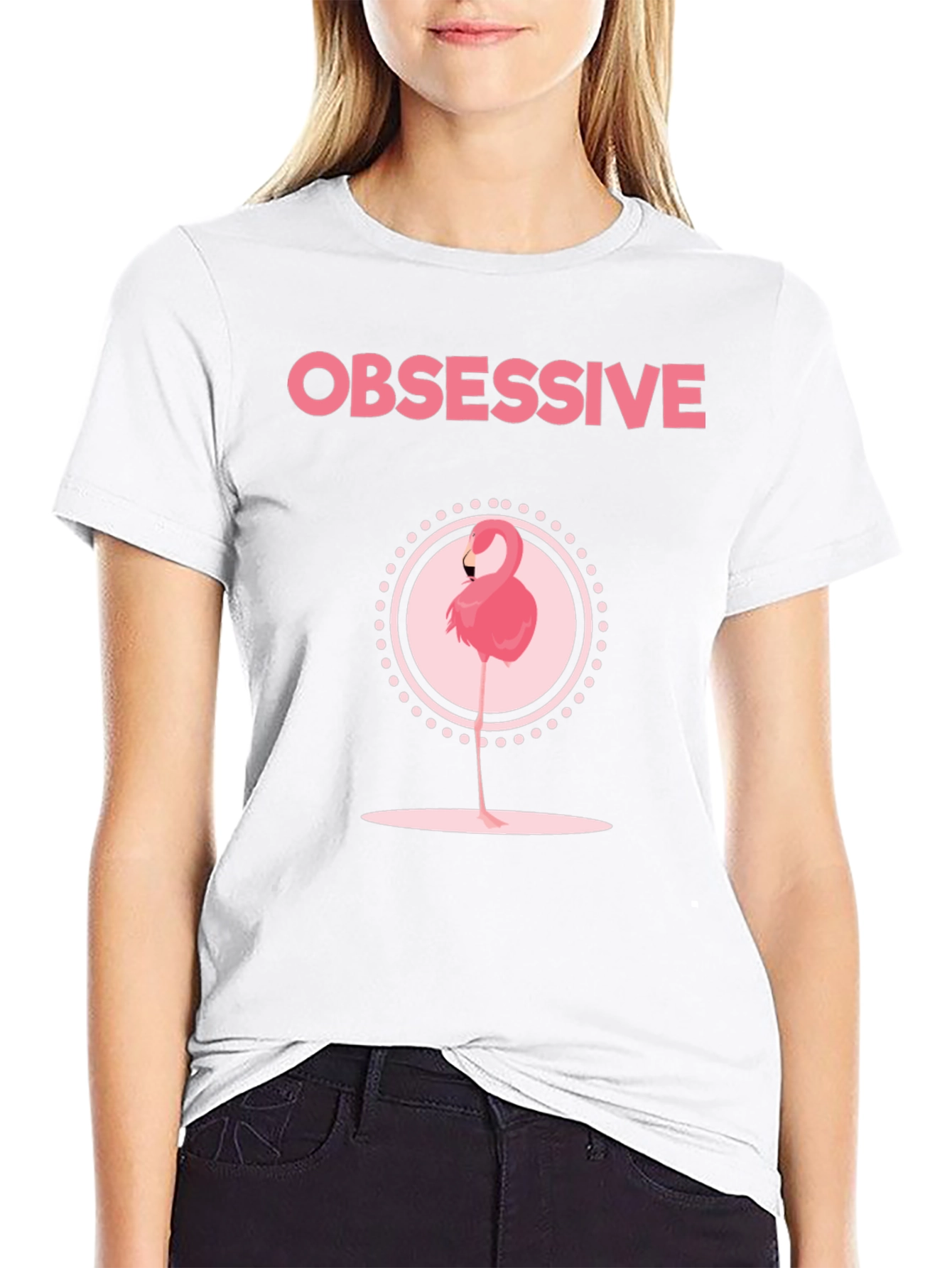 Obsessive Flamingo Graphic Tee