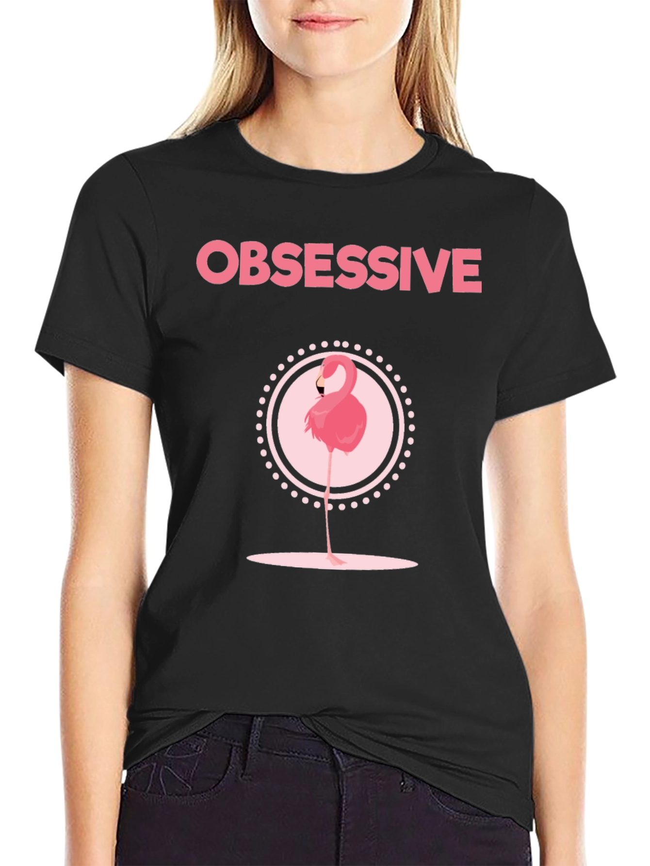 Obsessive Flamingo Graphic Tee