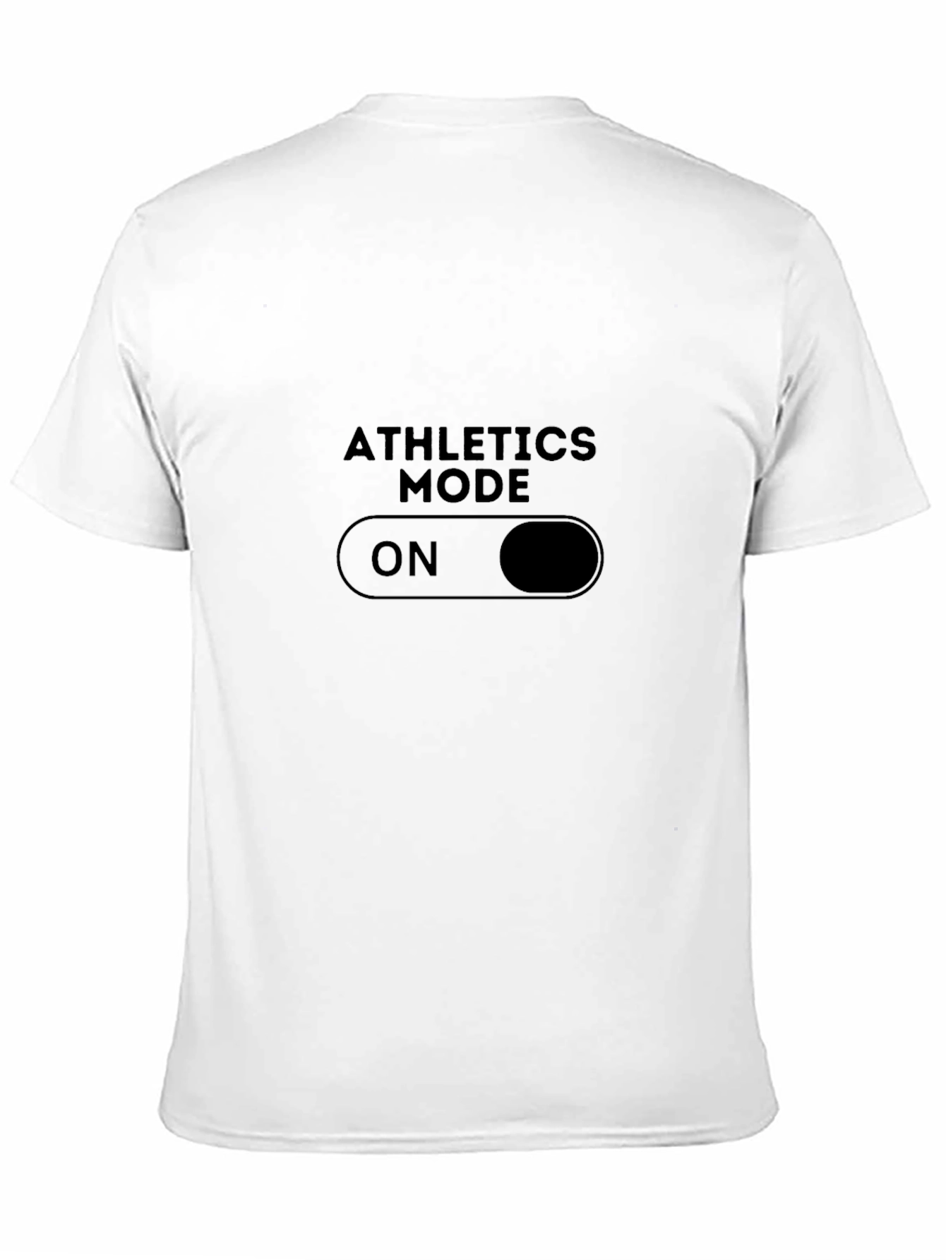 Athletics Mode On Black T-Shirt