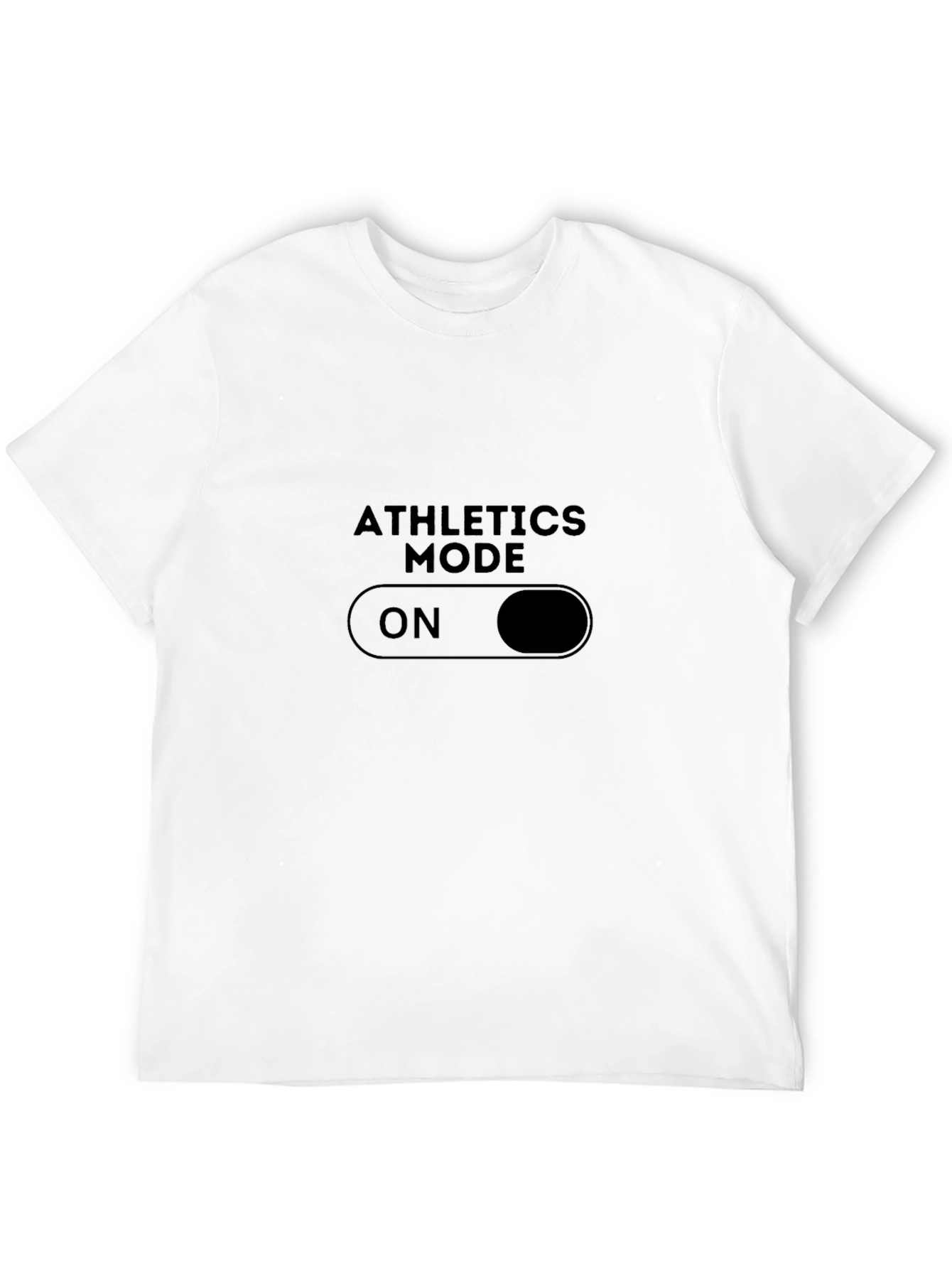 Athletics Mode On Black T-Shirt