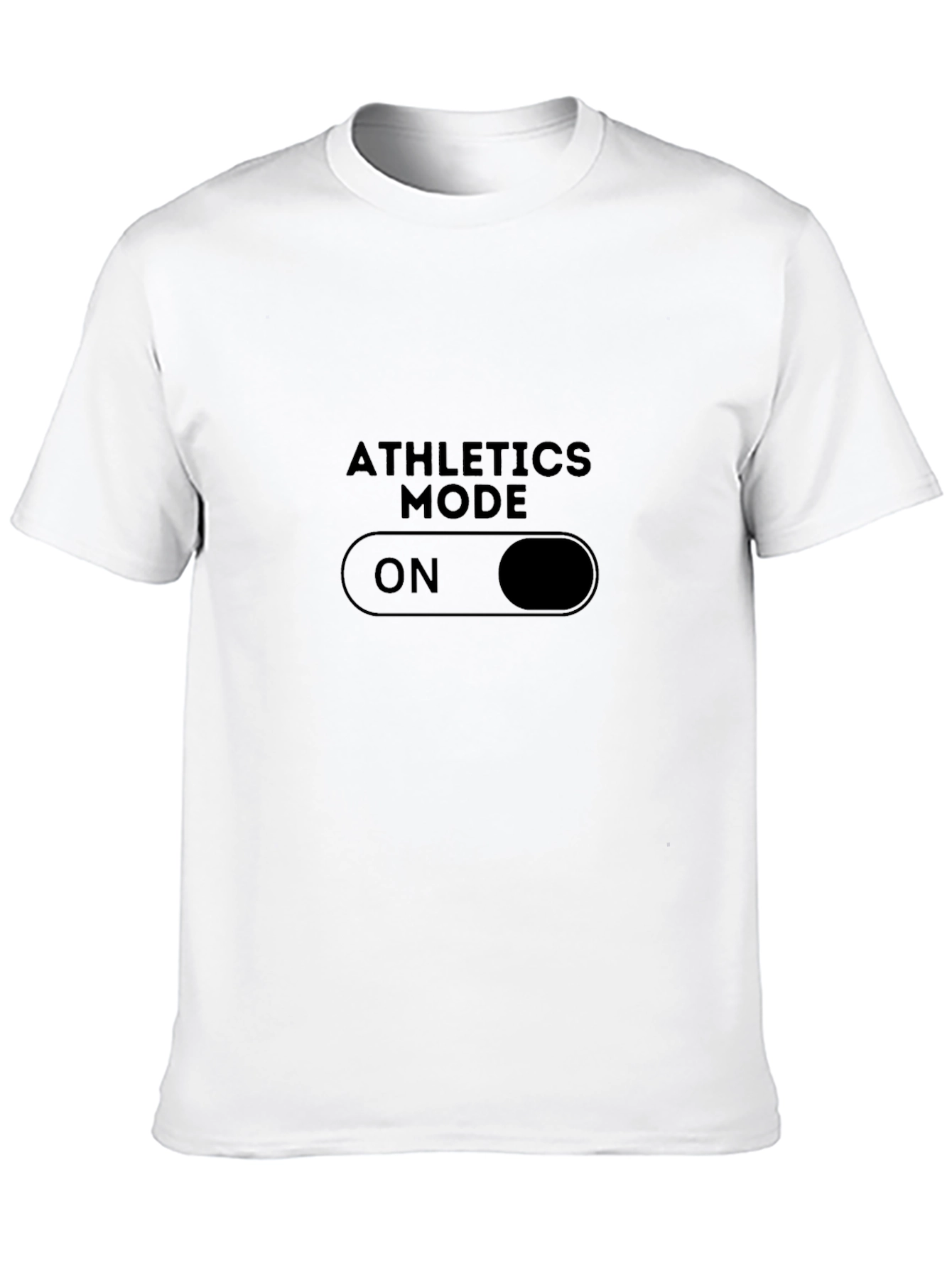Athletics Mode On Black T-Shirt