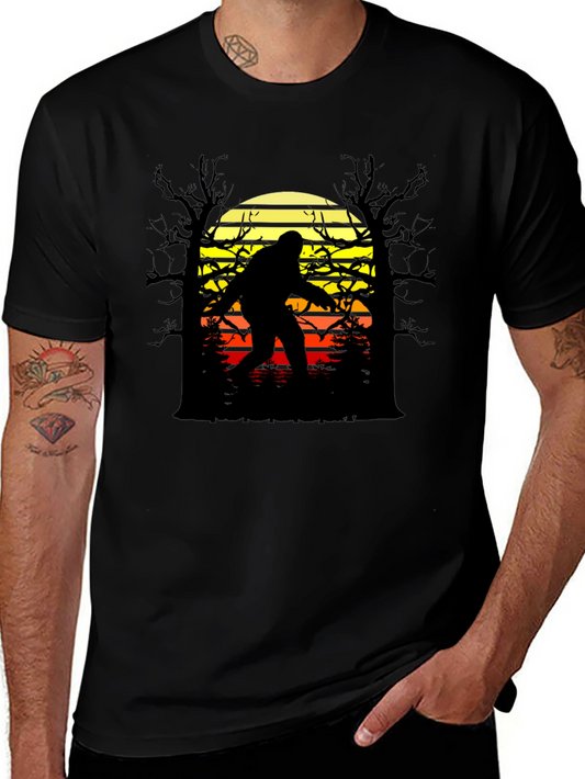 Bigfoot Sunset Graphic Tee - Black