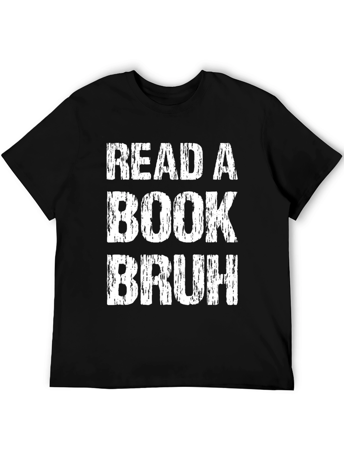 Read a Book Bruh Graphic Tee - Black