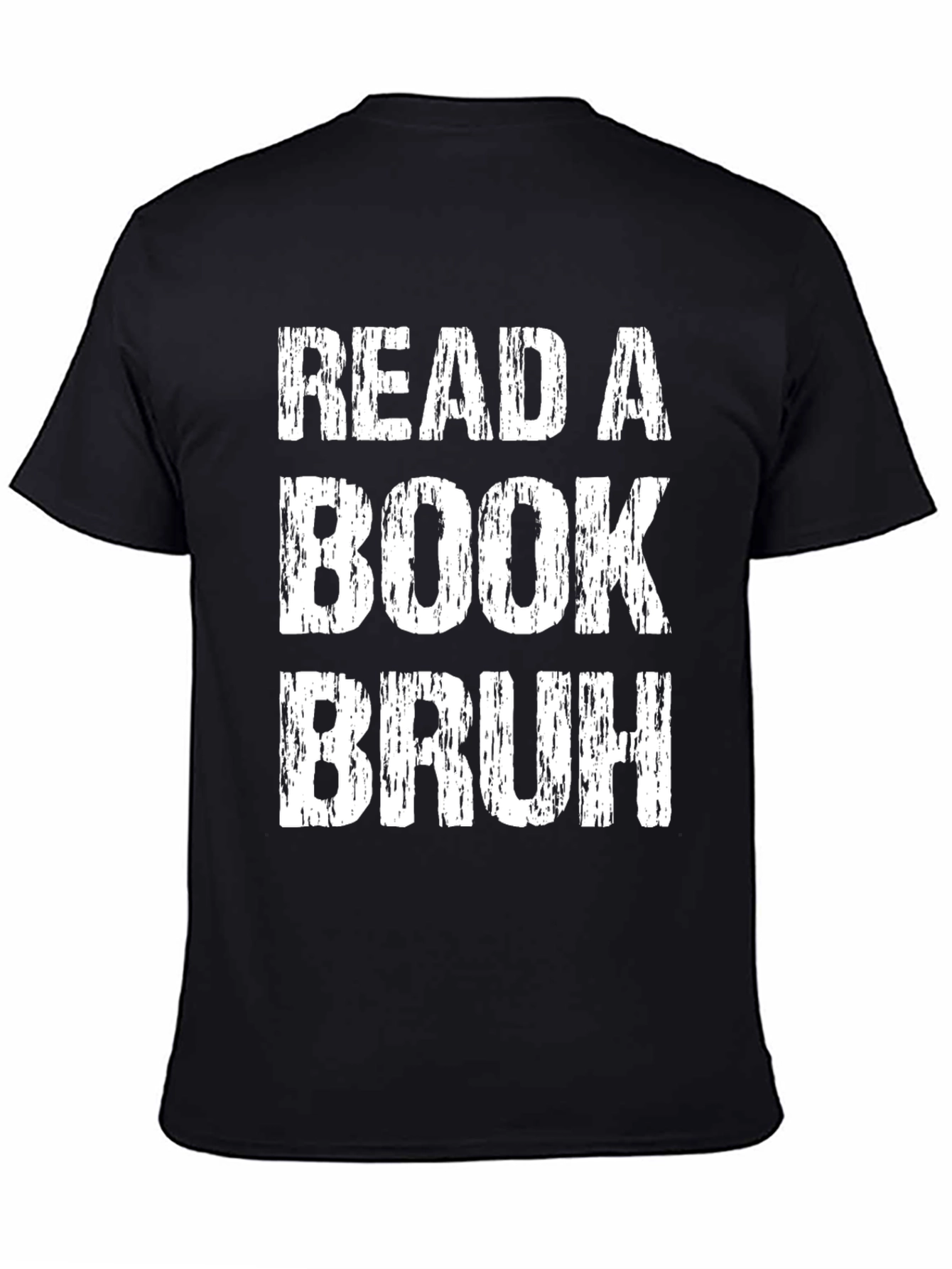 Read a Book Bruh Graphic Tee - Black
