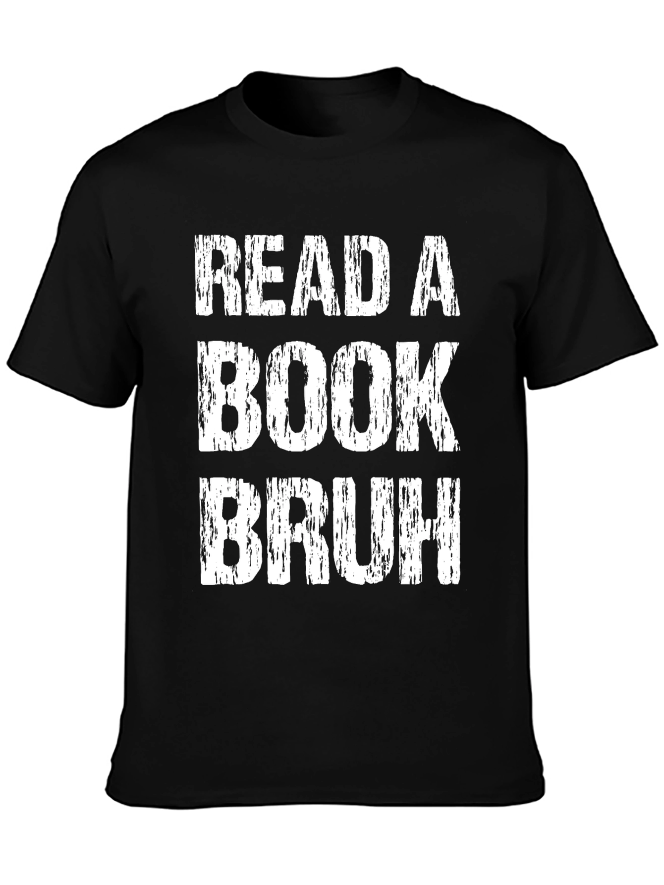 Read a Book Bruh Graphic Tee - Black