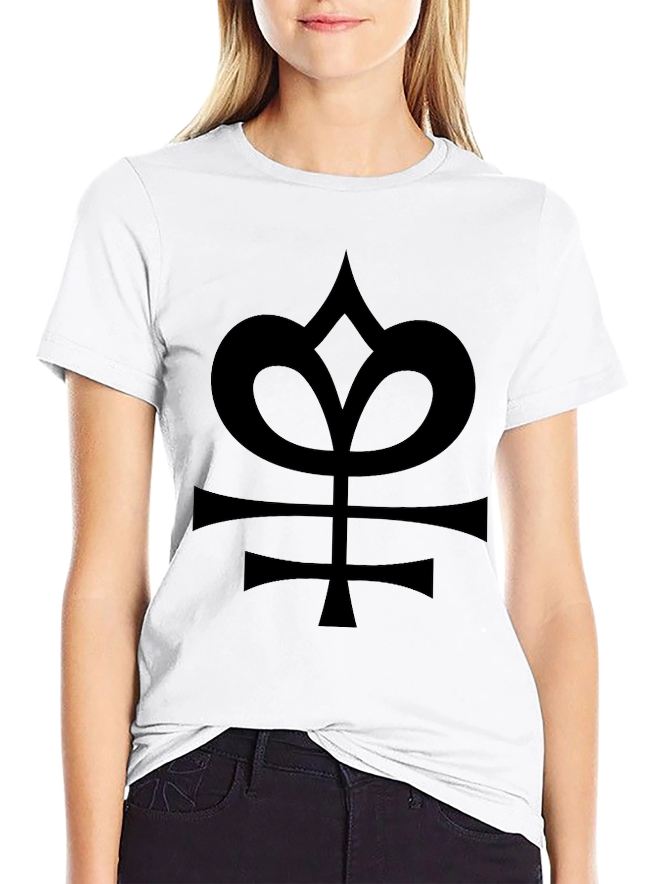 Mens Black T-Shirt with Alchemical Symbol