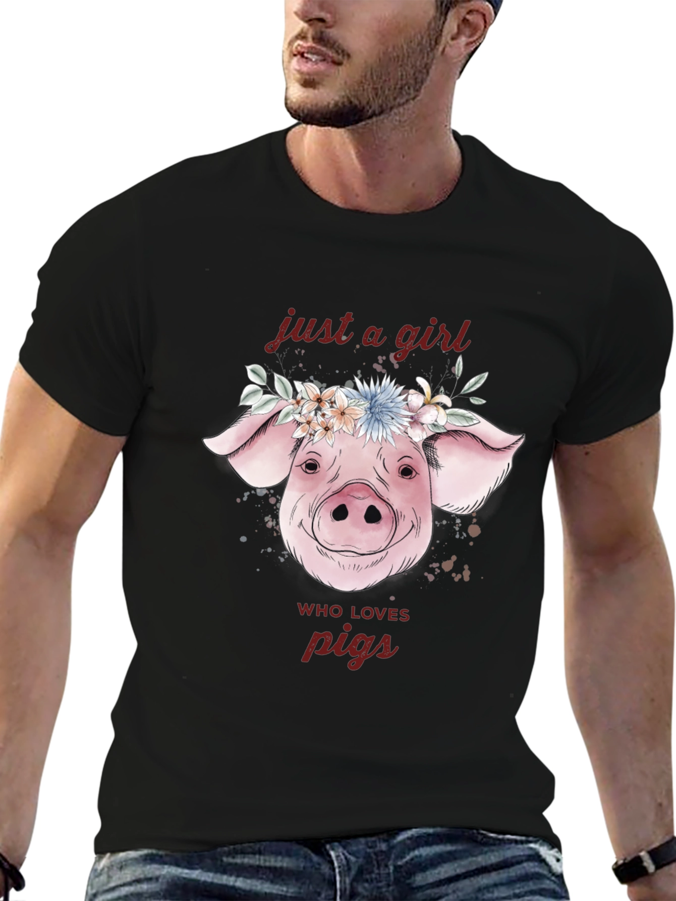 Just A Girl Who Loves Pigs T-Shirt