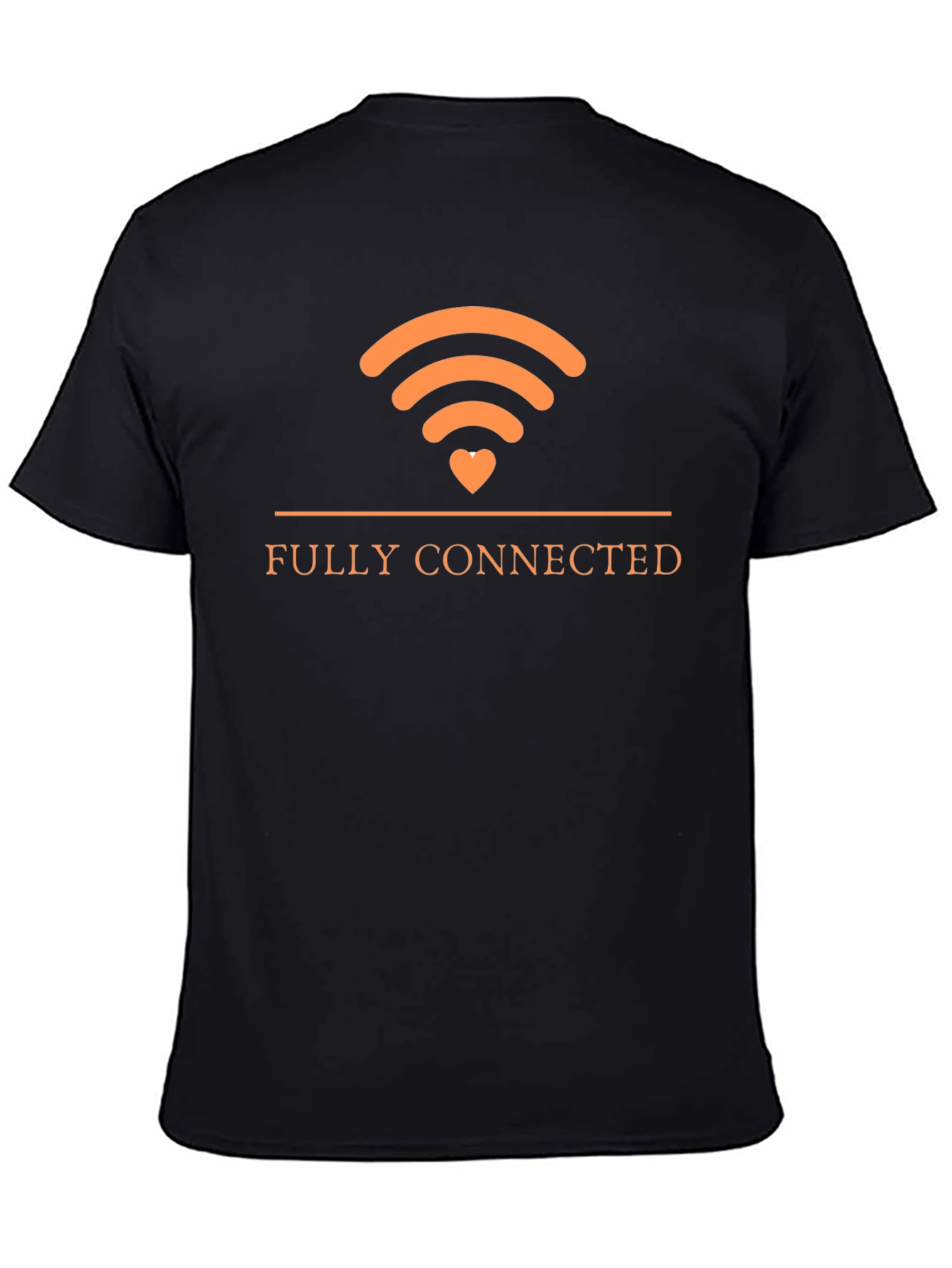 Fully Connected T-Shirt | WIFI Heart Design