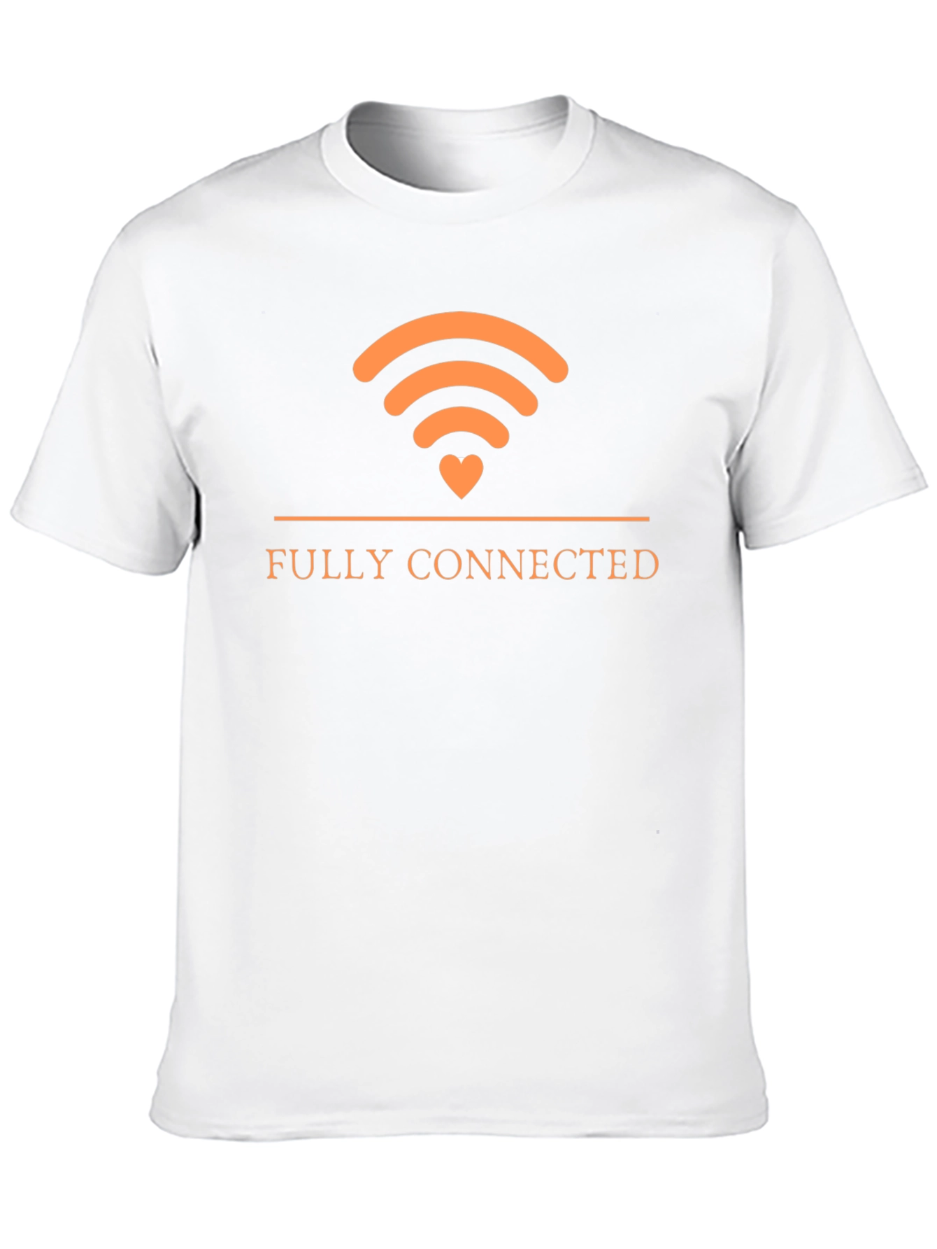 Fully Connected T-Shirt | WIFI Heart Design