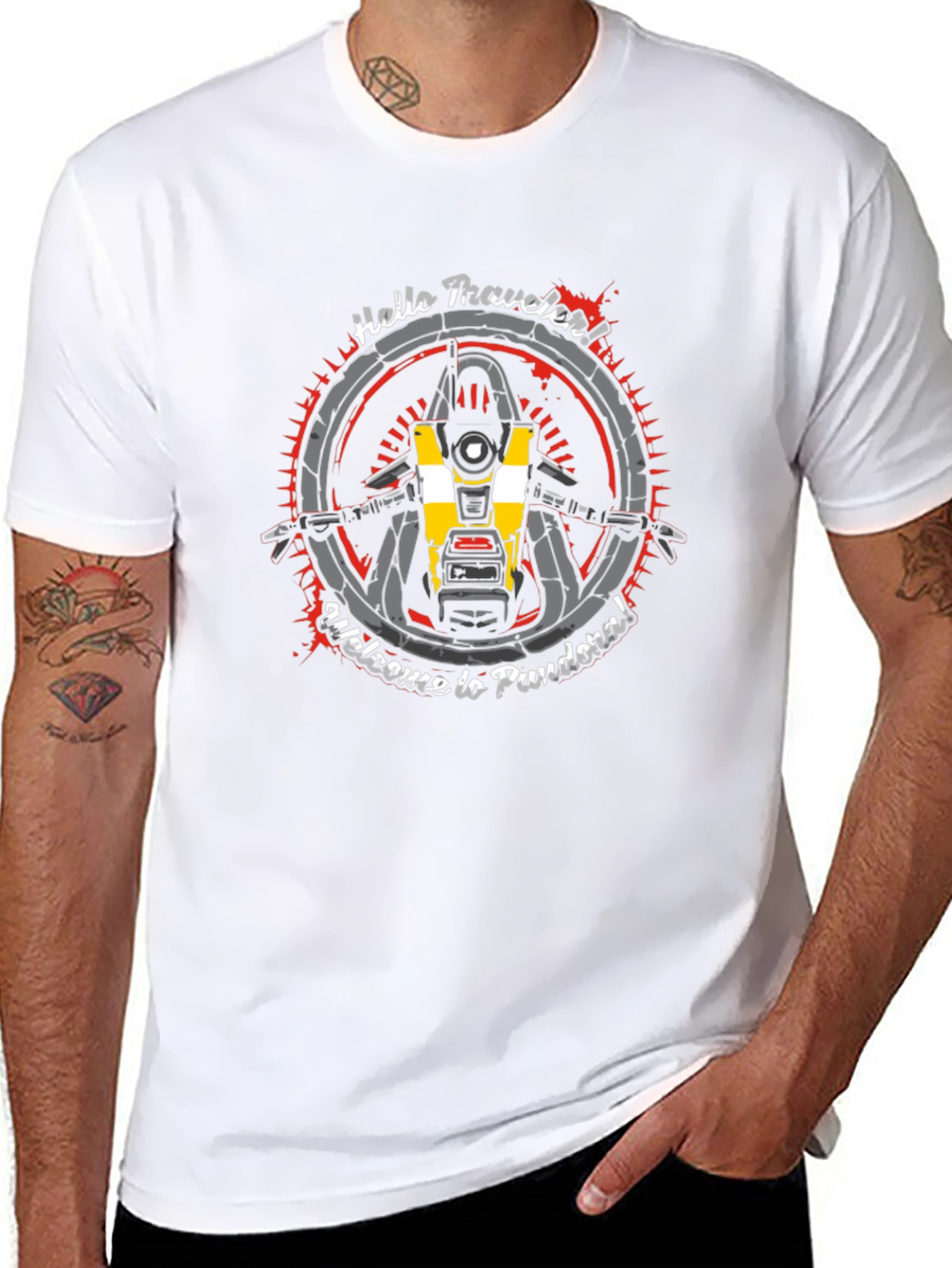 Borderlands CL4P-TP T-Shirt - Hello Traveler!