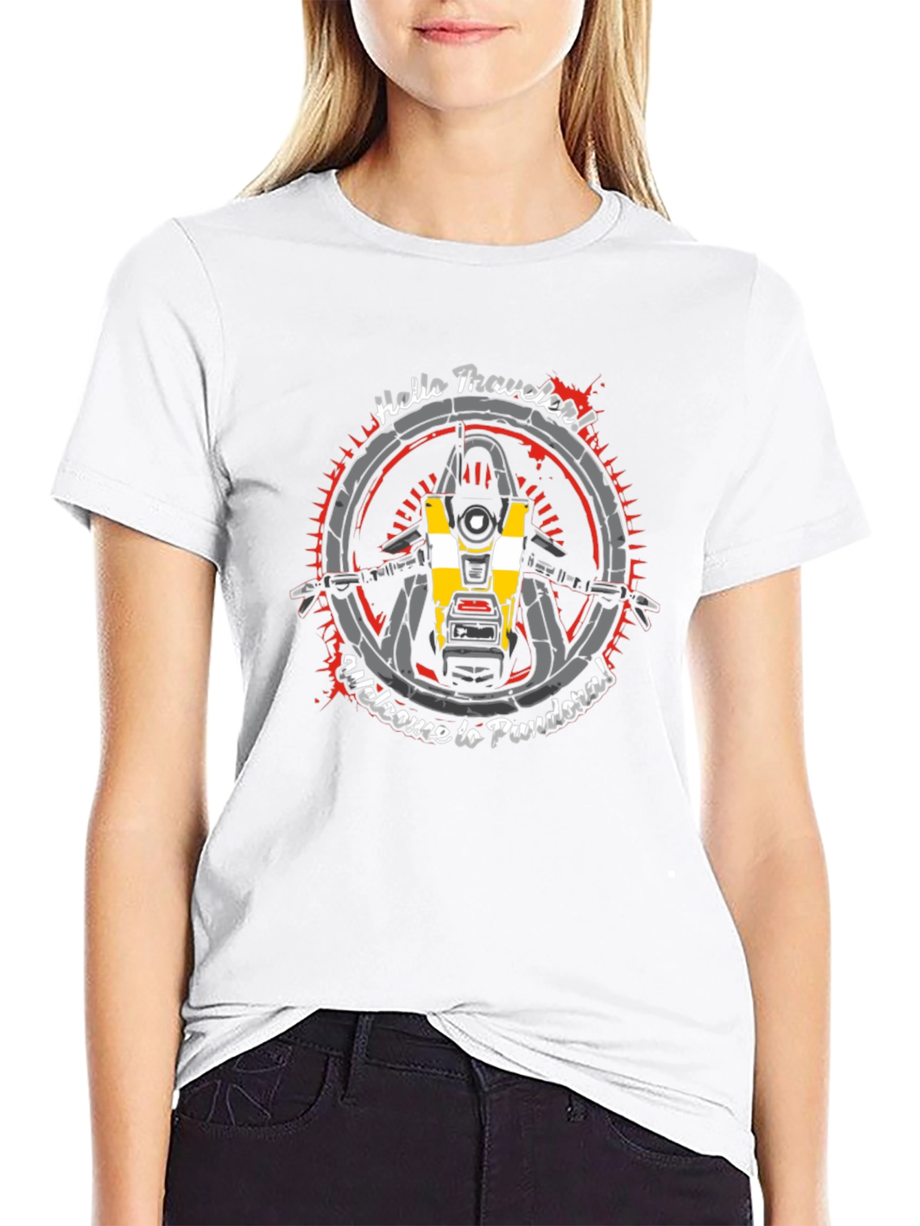 Borderlands CL4P-TP T-Shirt - Hello Traveler!