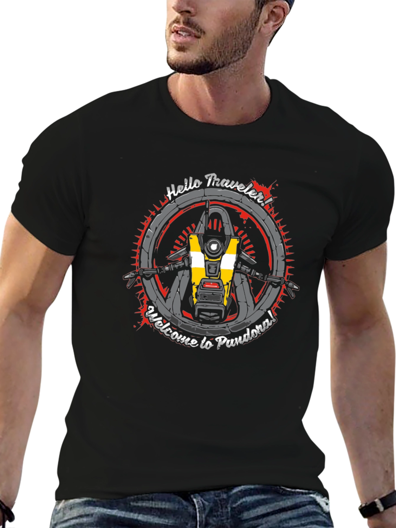 Borderlands CL4P-TP T-Shirt - Hello Traveler!