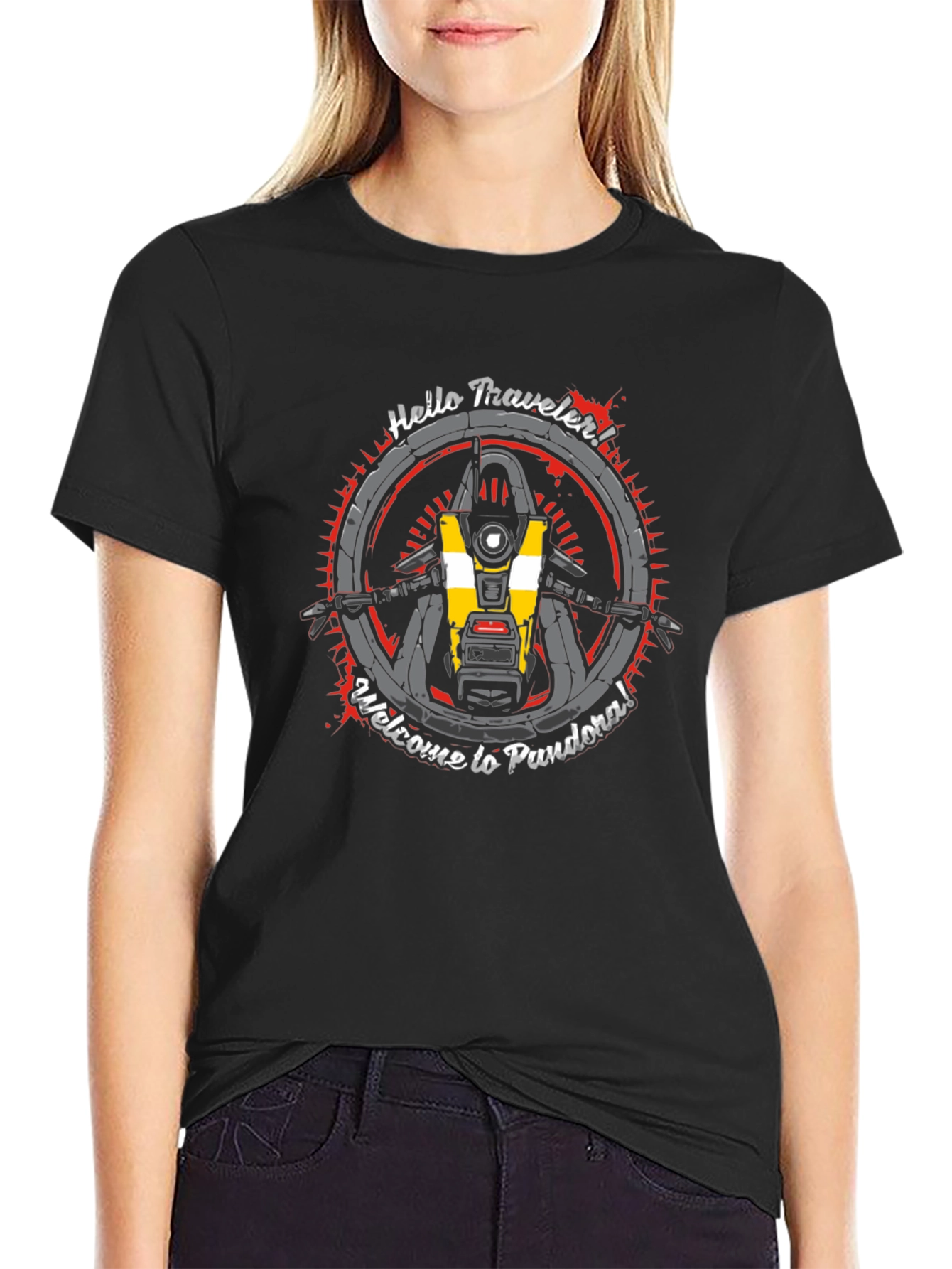 Borderlands CL4P-TP T-Shirt - Hello Traveler!