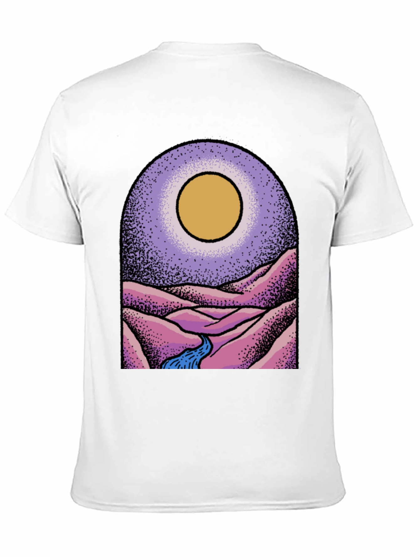 Stylish Black Graphic Tee - Desert Vista Design