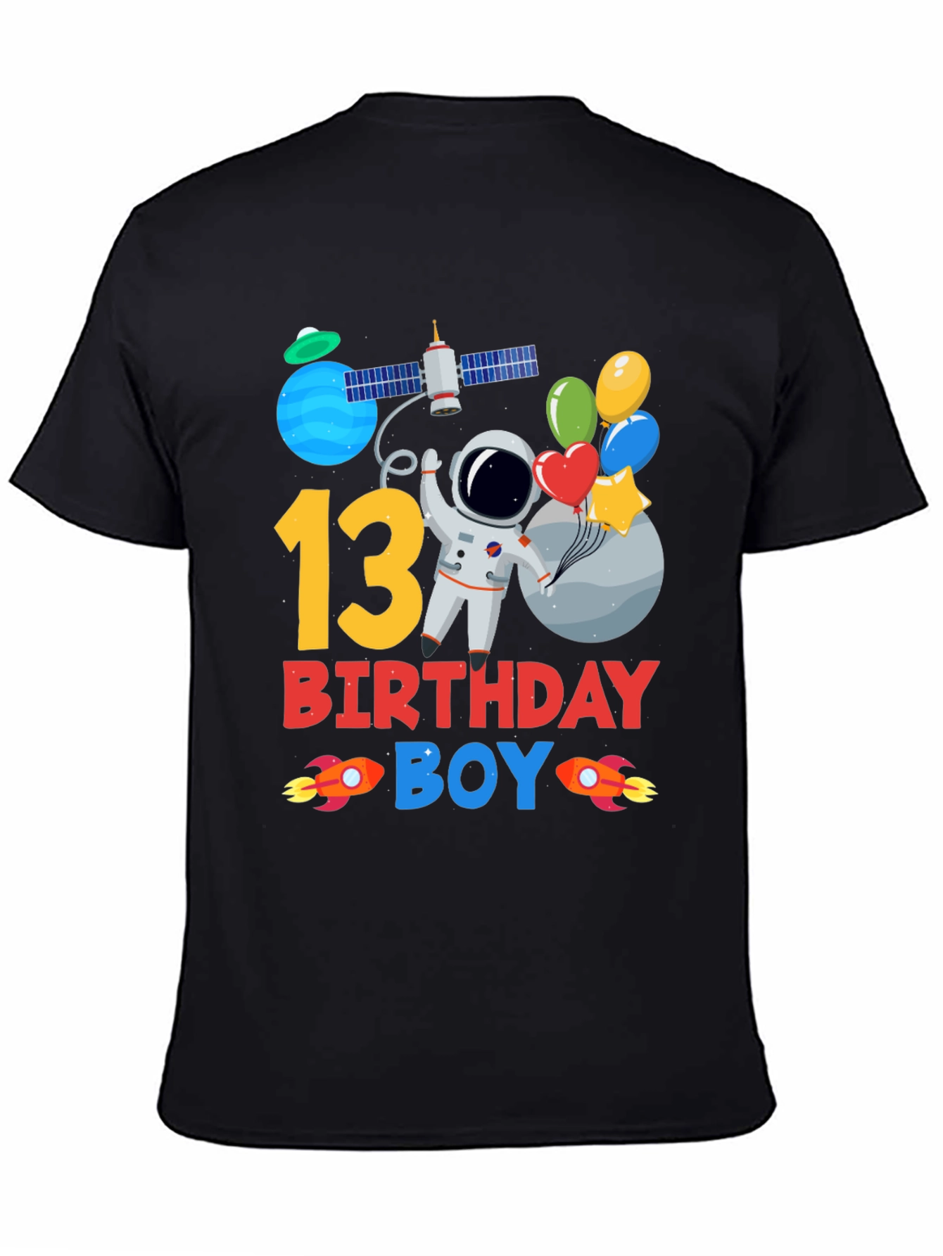13th Birthday Boy Astronaut T-Shirt