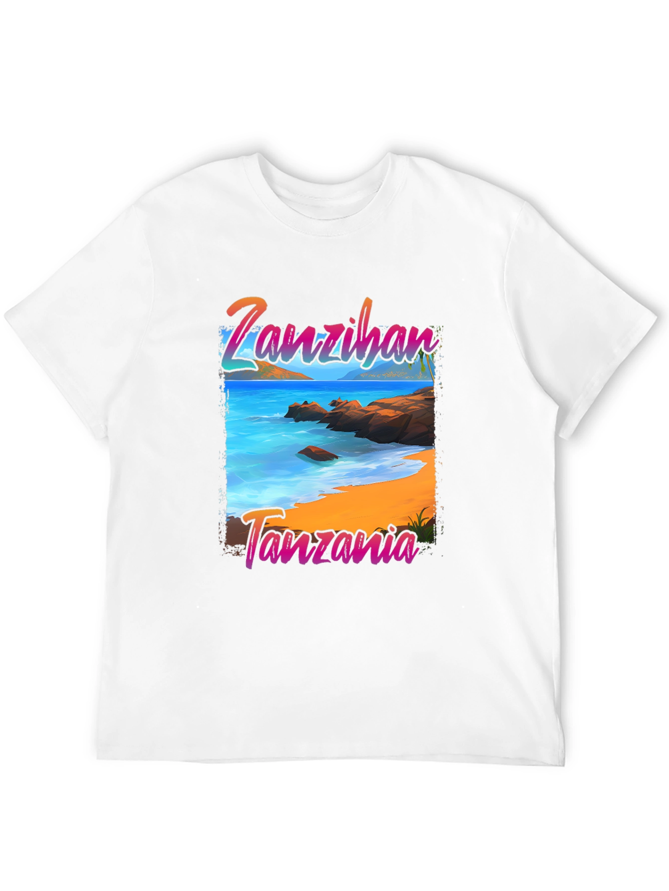 Zanzibar Tanzania Beach Graphic T-Shirt