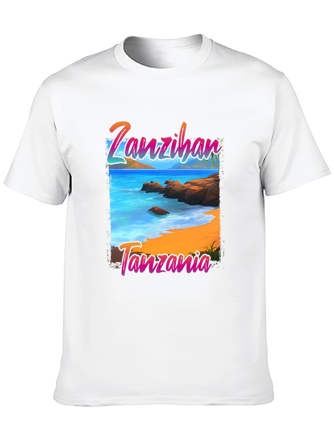 Zanzibar Tanzania Beach Graphic T-Shirt