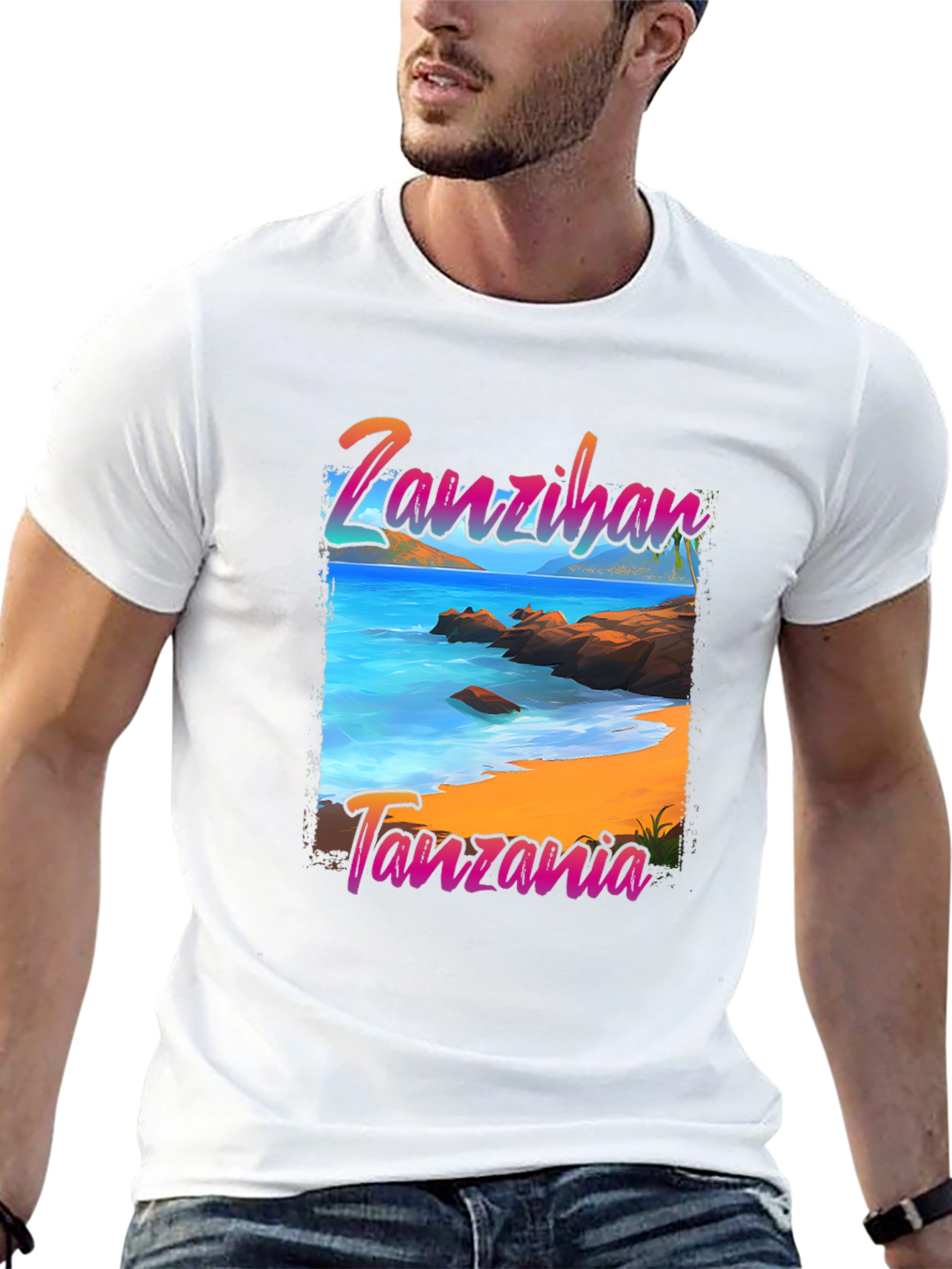 Zanzibar Tanzania Beach Graphic T-Shirt