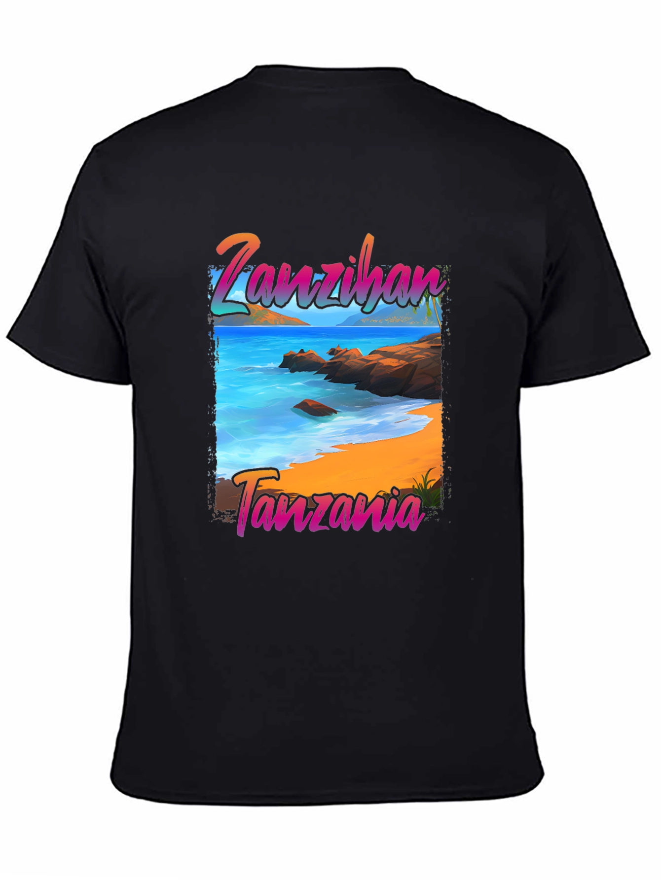 Zanzibar Tanzania Beach Graphic T-Shirt